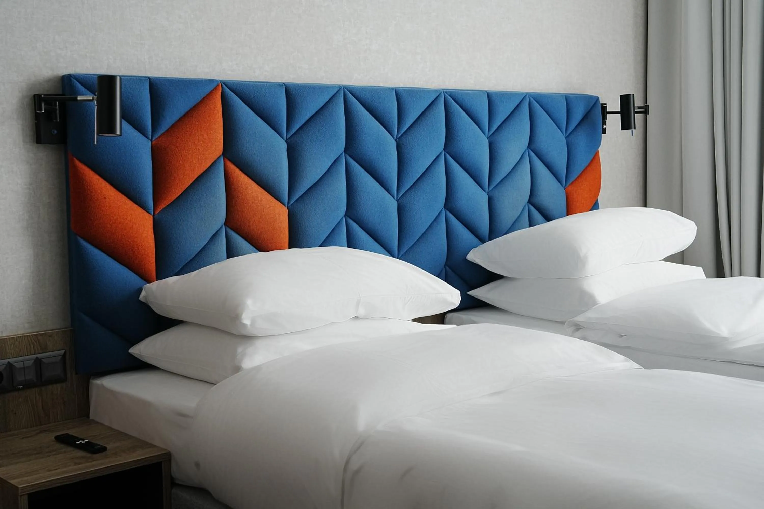 Bed in Hotel Faros Gdansk Airport