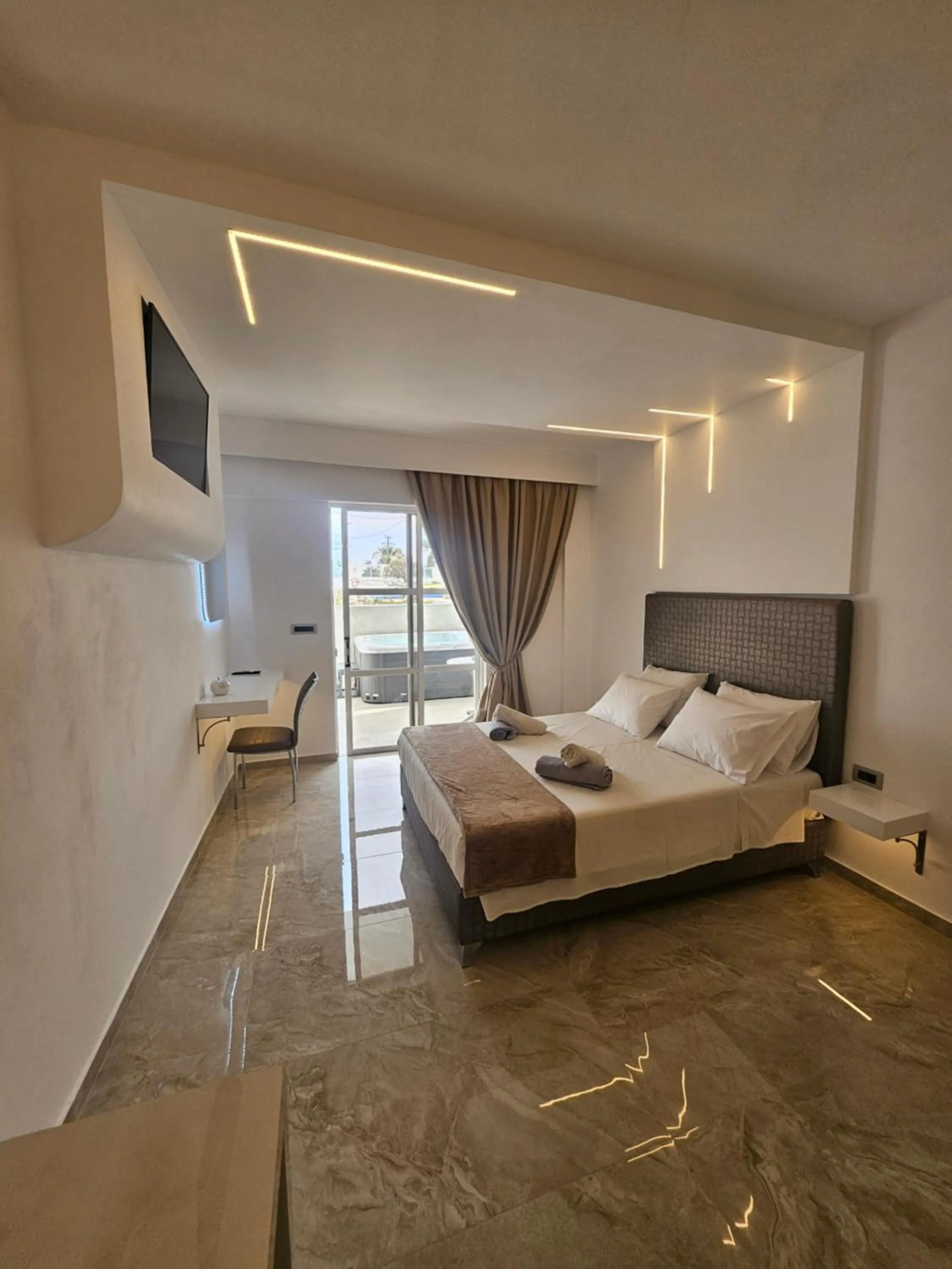 Bedroom, Bed in Casa Blue Sarantis