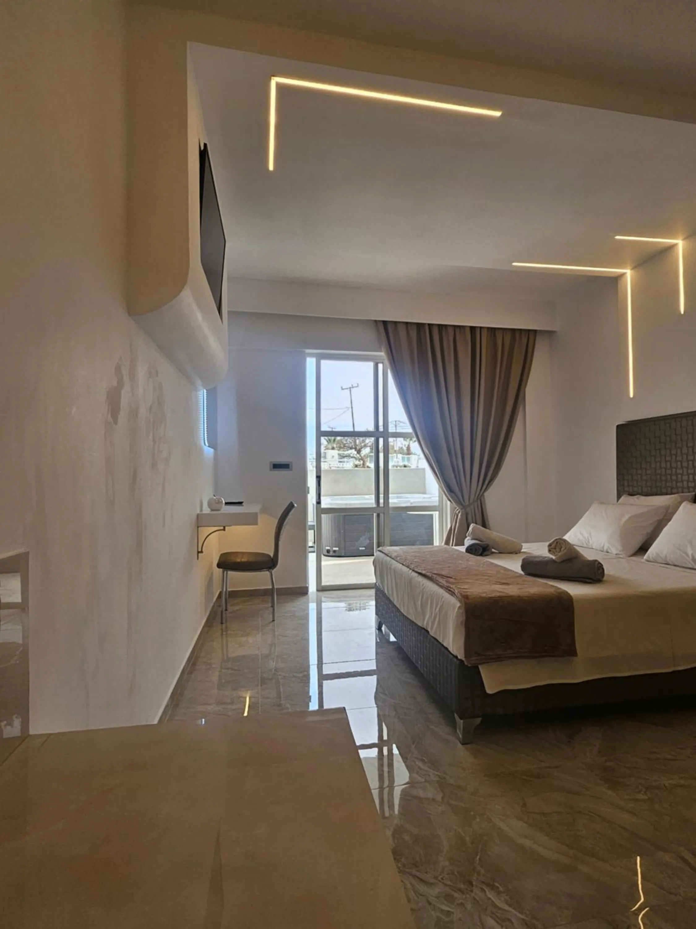 Bedroom, Bed in Casa Blue Sarantis