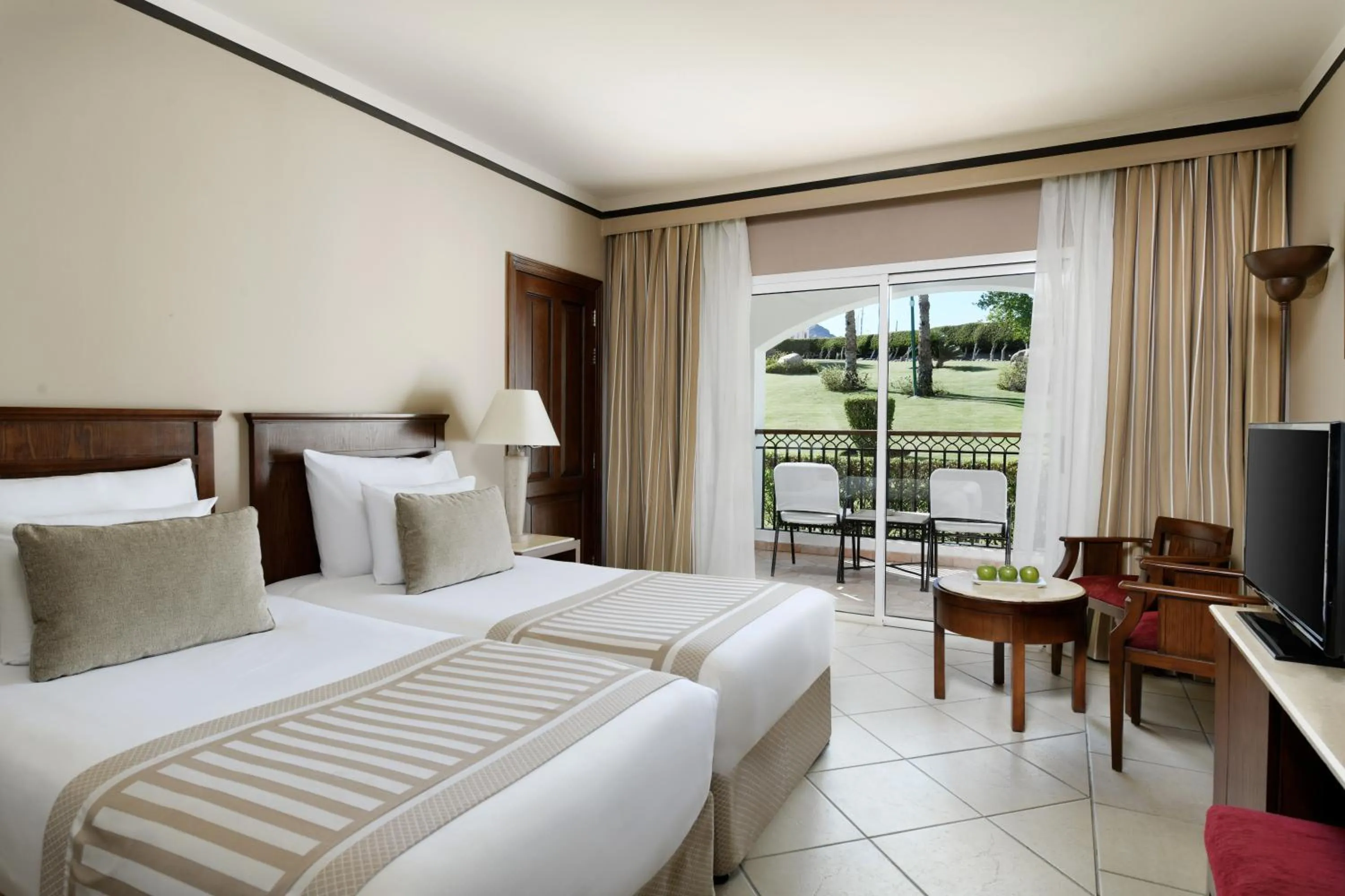 Family Twin Bed with Garden View in Jaz Dahabeya