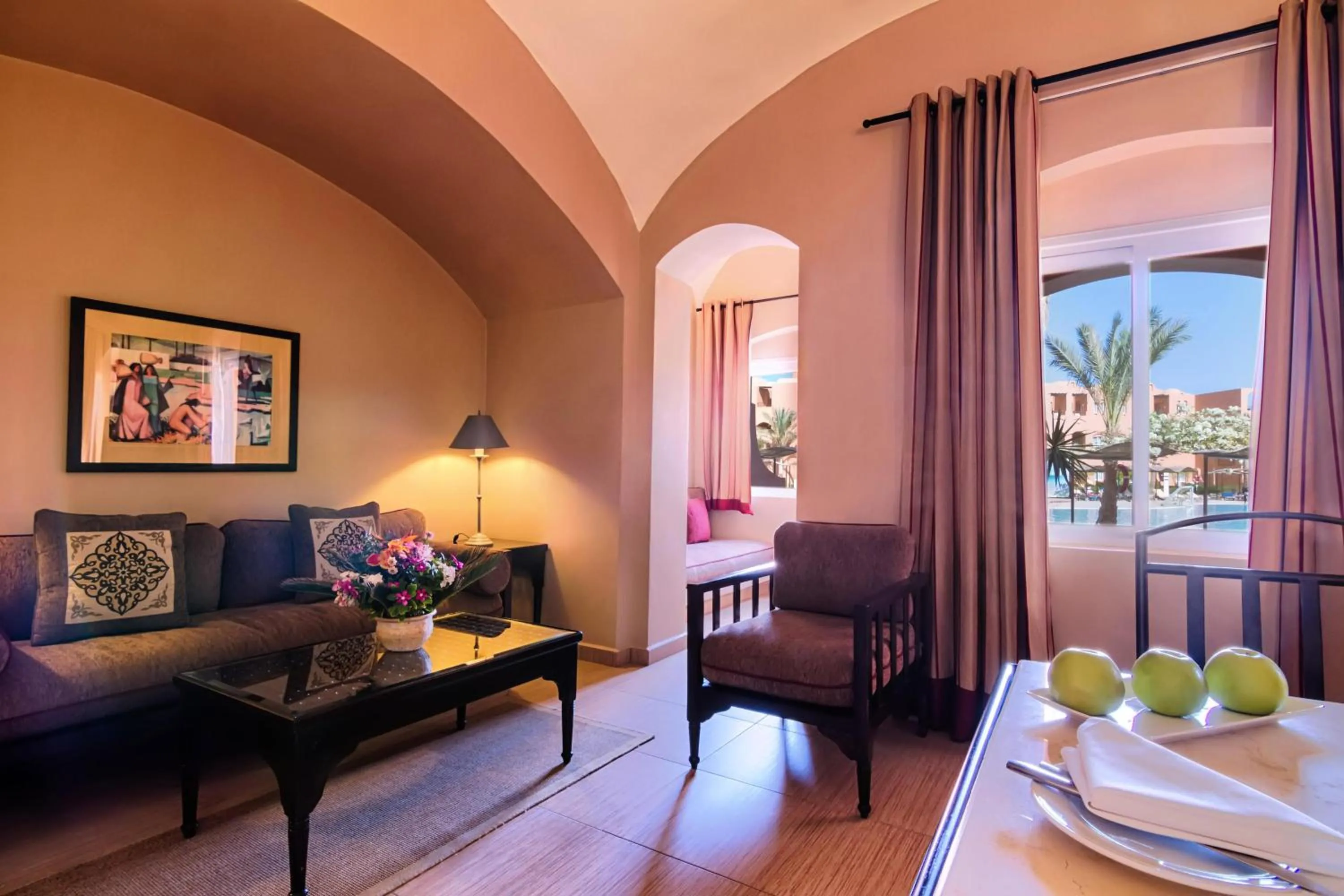 Photo of the whole room, Bed in JAZ Makadi Oasis Resort