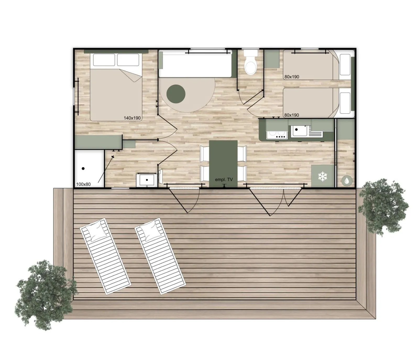 Floor plan in Camping International