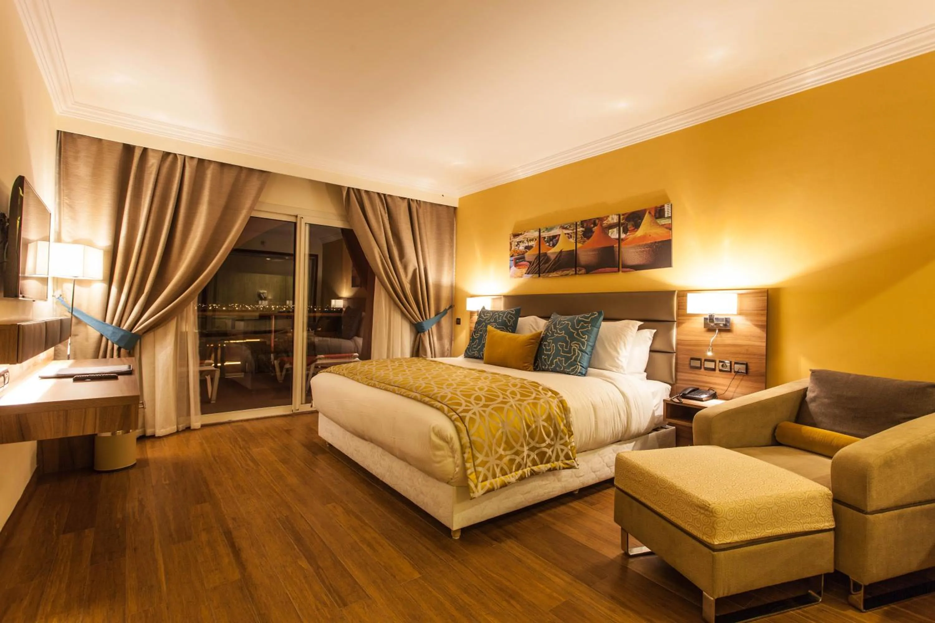 Bedroom, Bed in Savoy Le Grand Hotel Marrakech