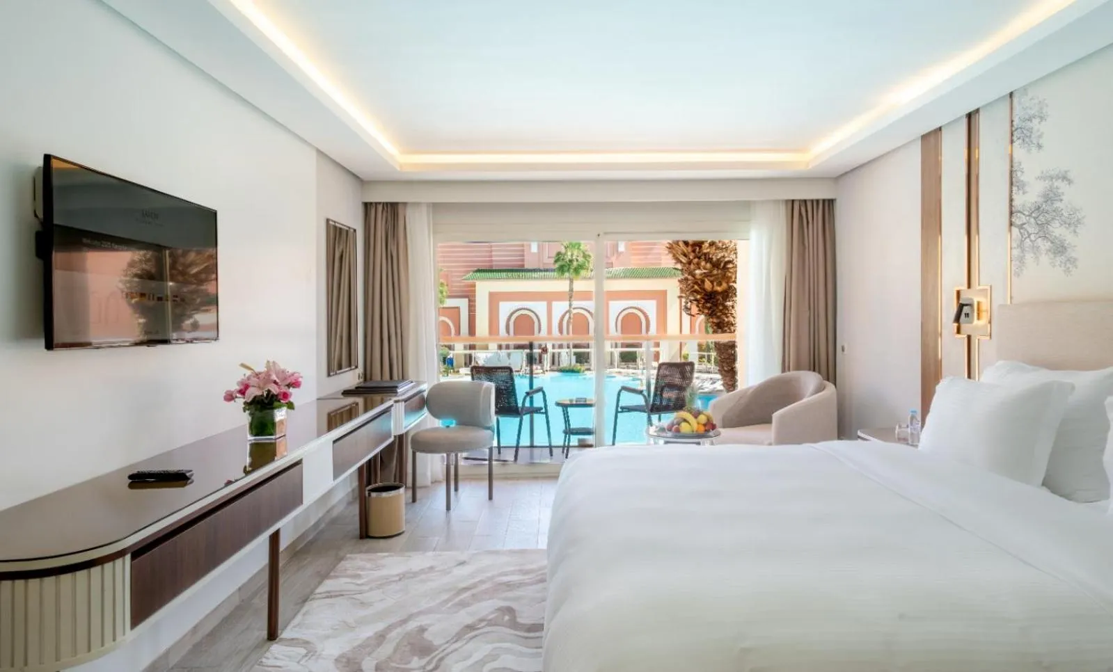 Bedroom, Bed in Savoy Le Grand Hotel Marrakech