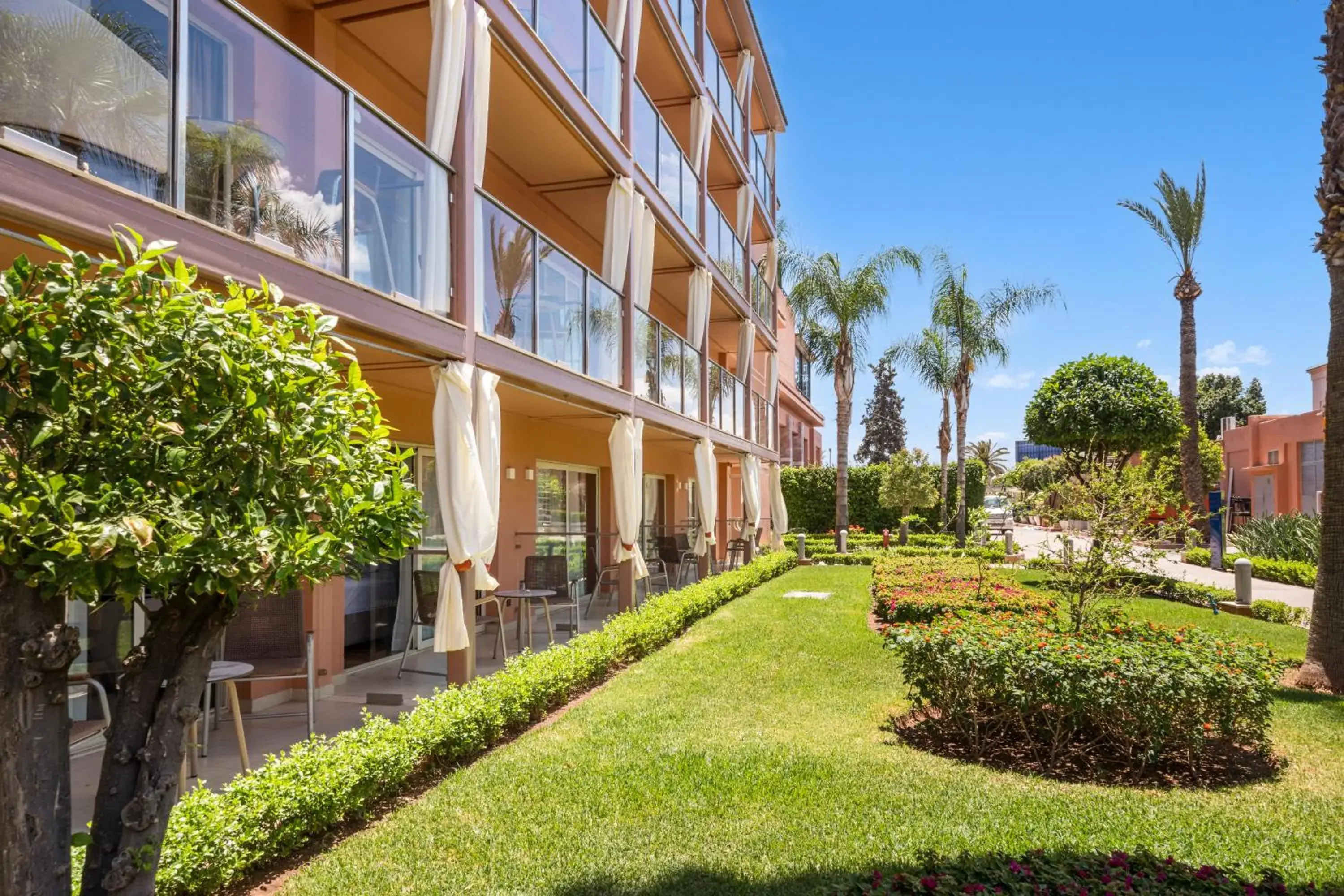 Garden view in Savoy Le Grand Hotel Marrakech Garden view in Savoy Le Grand Hotel Marrakech