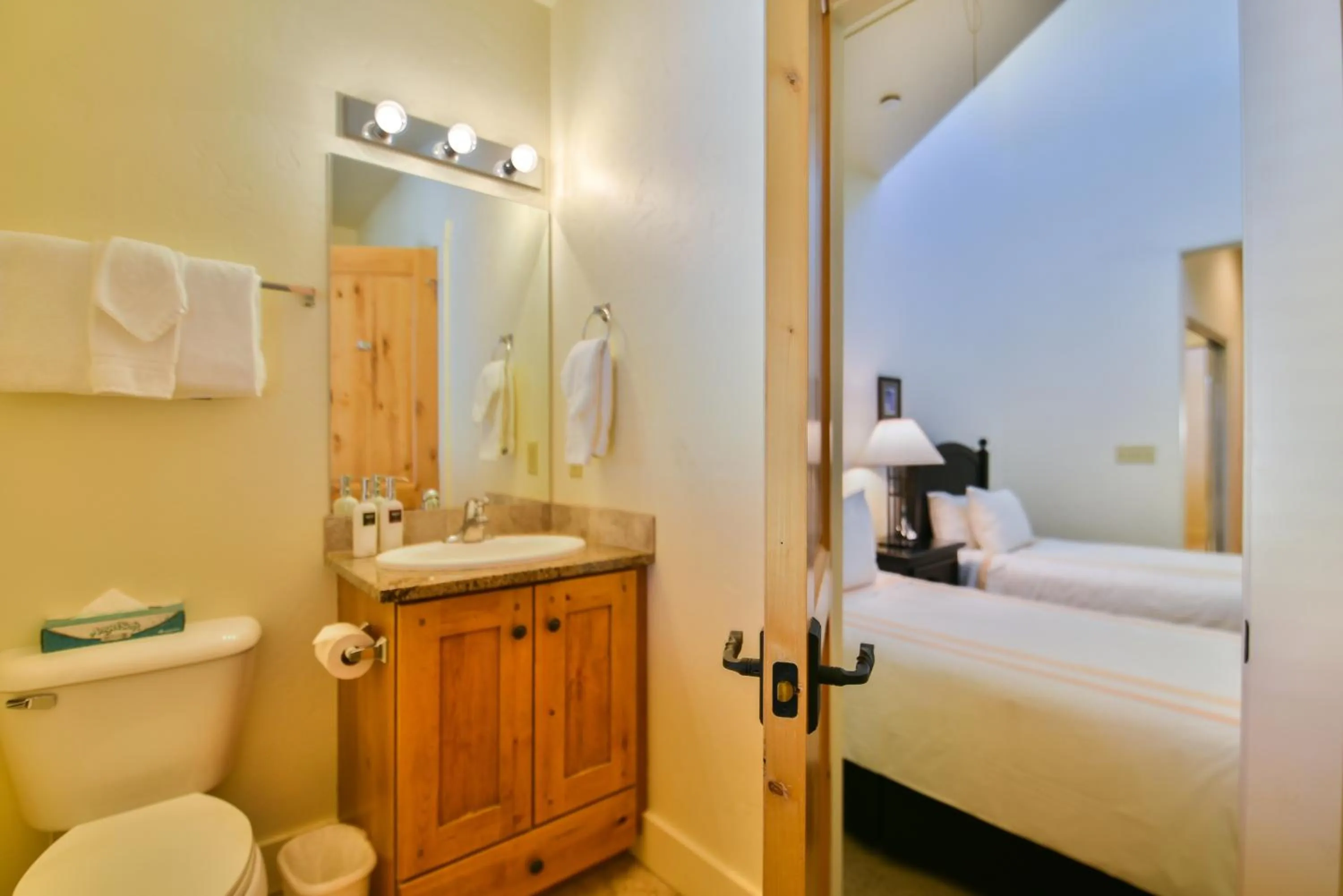 Toilet, Bed in Newpark Resort