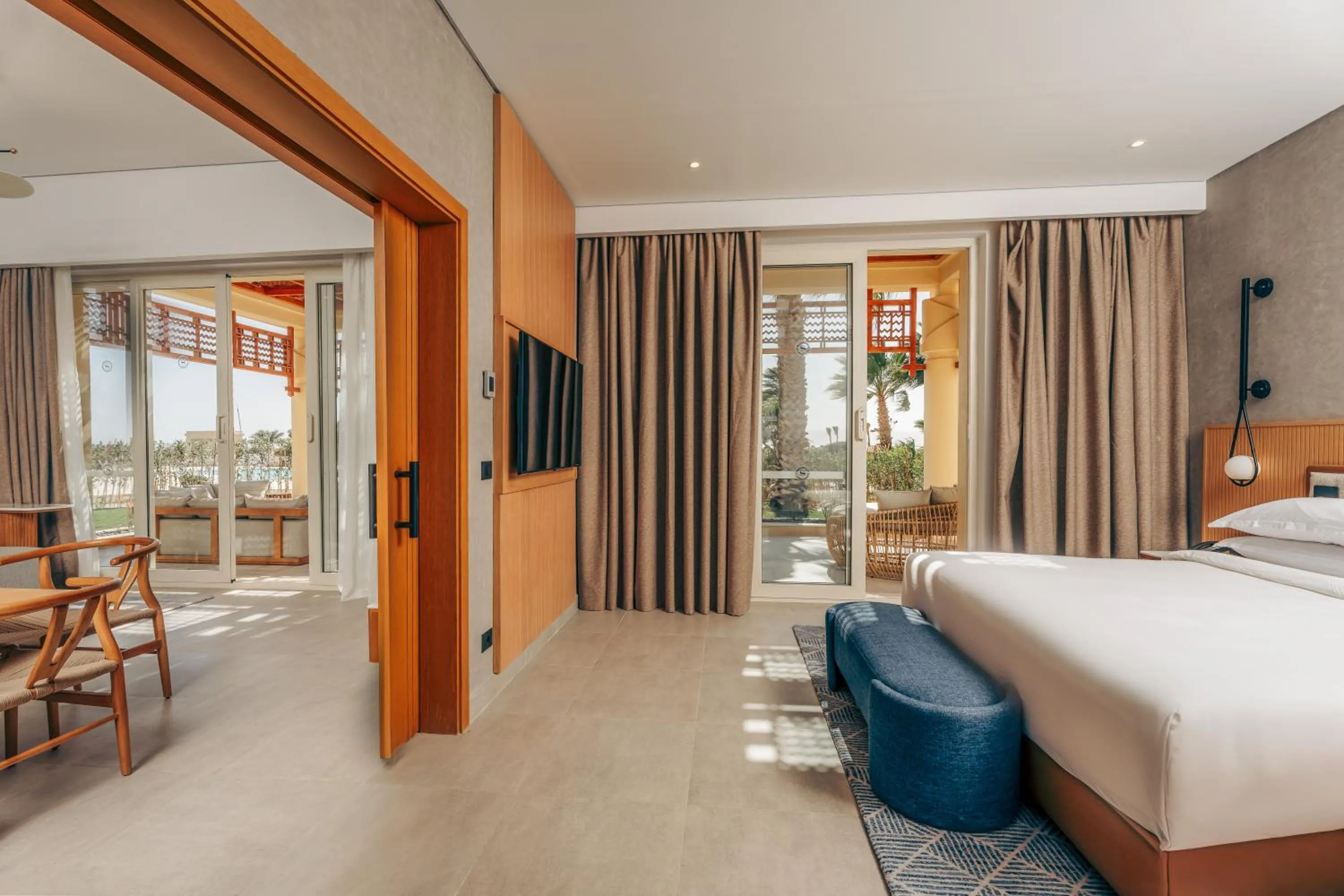 Bed in Sheraton Soma Bay Resort