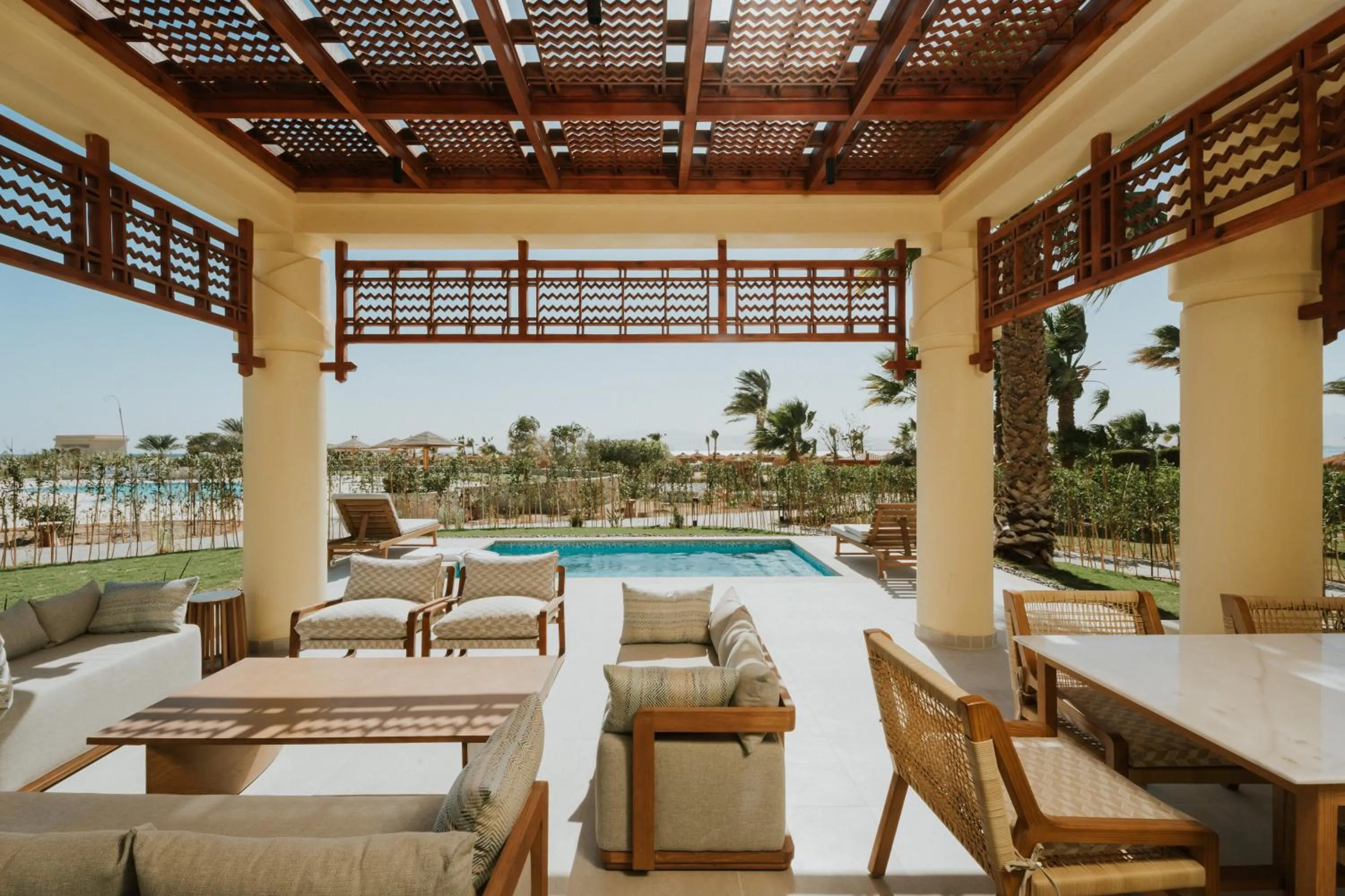 Pool view in Sheraton Soma Bay Resort