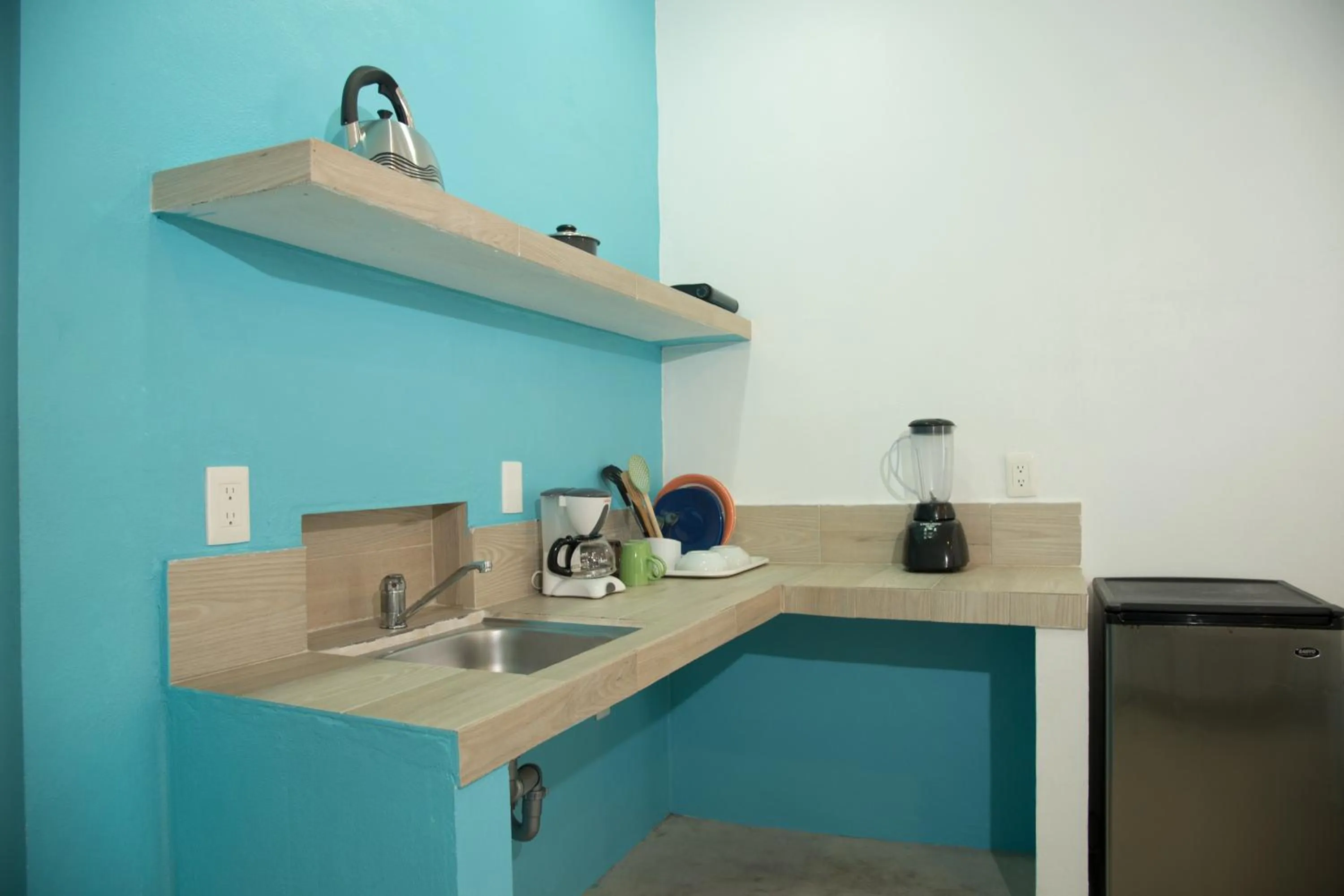 Kitchen or kitchenette in Villa Elena Isla Mujeres