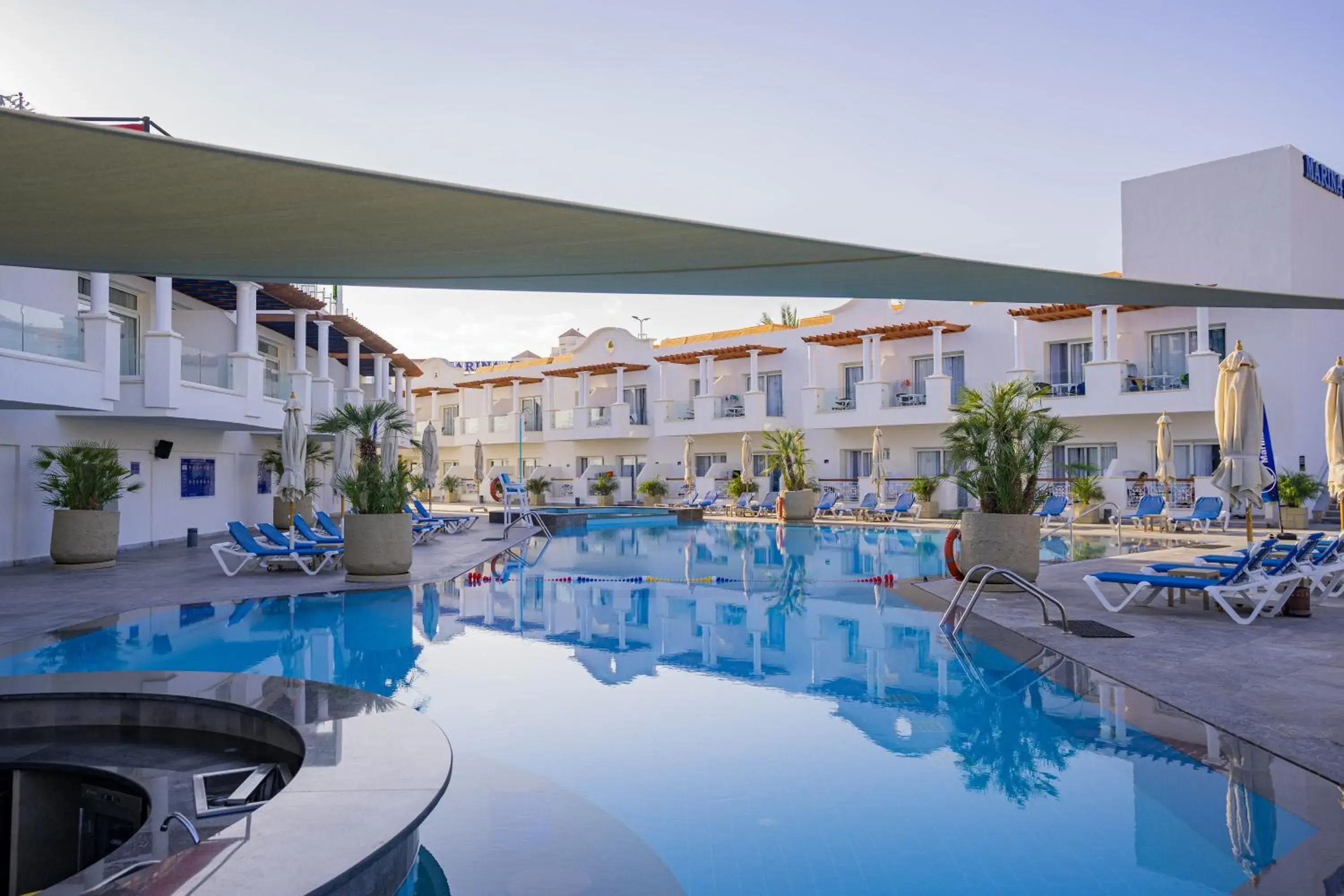 Pool view in Marina Sharm Hotel Pool view in Marina Sharm Hotel