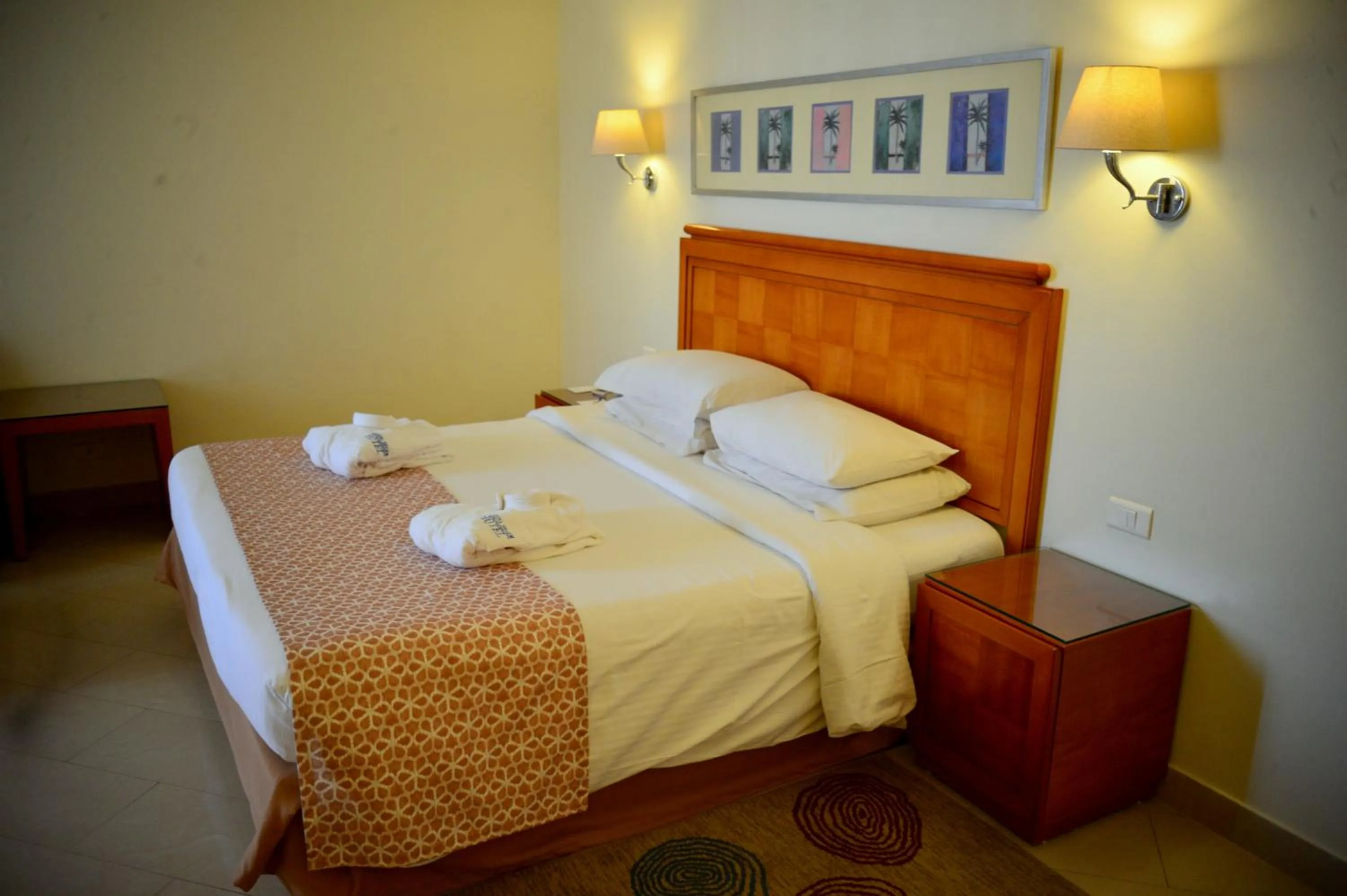 Bed in Marina Sharm Hotel