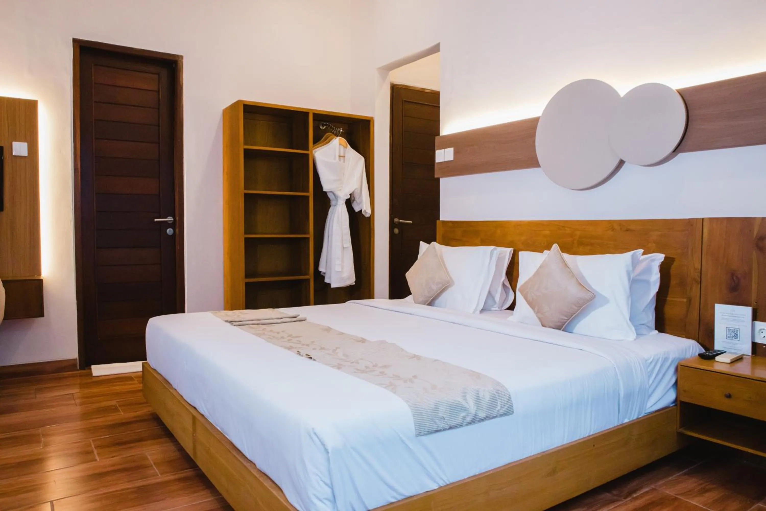 Bedroom, Bed in Grand Kesambi Resort and Villas Seminyak