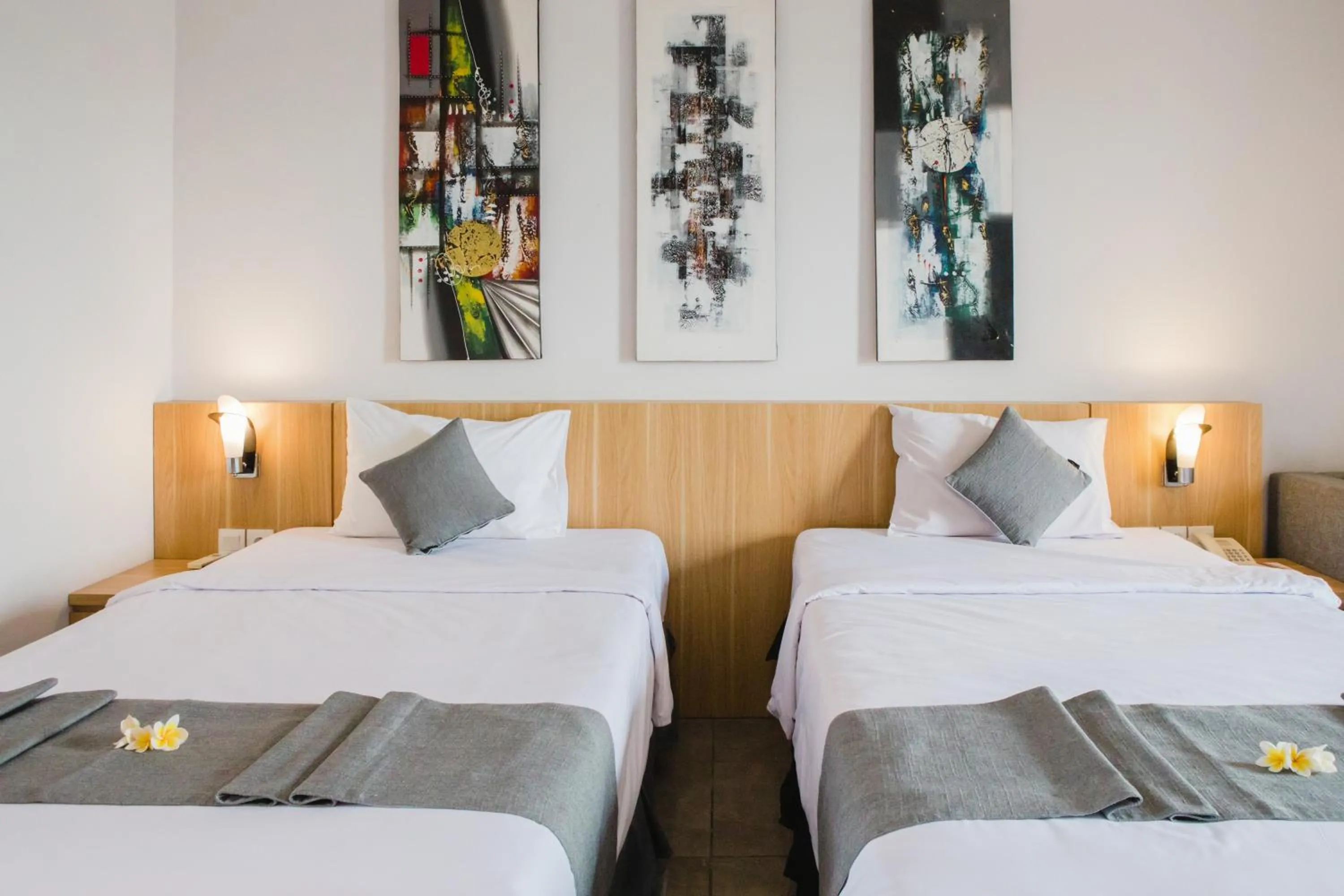 Bed in Grand Kesambi Resort and Villas Seminyak