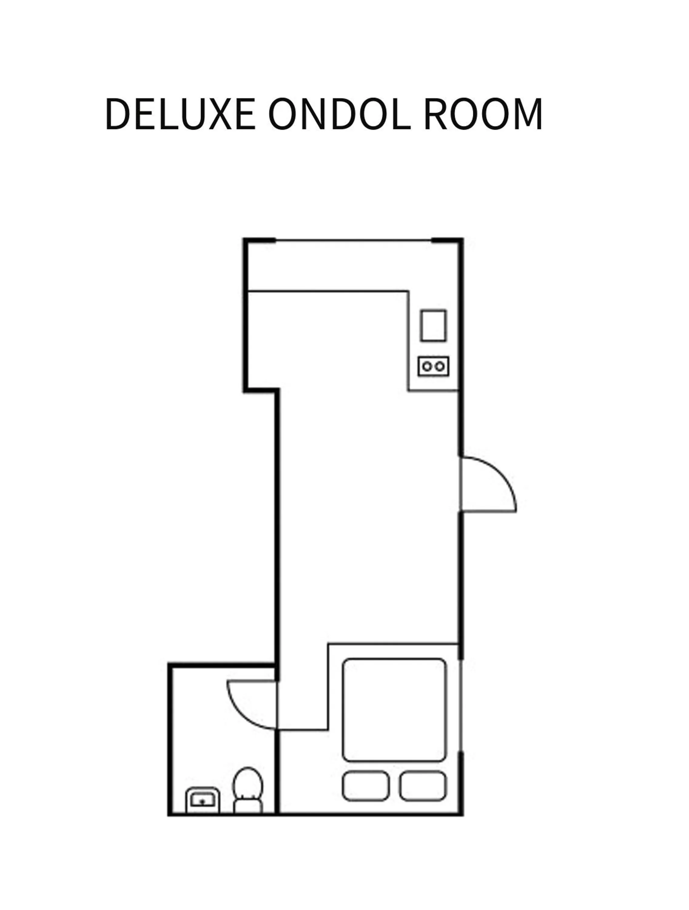 Floor plan in Side Hanok Residence