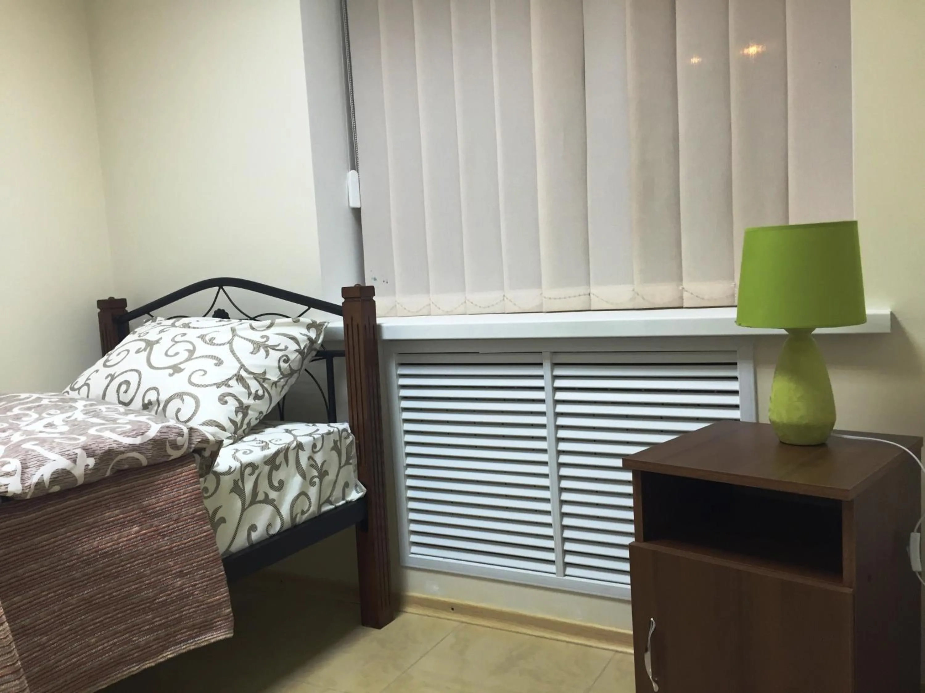 Decorative detail, Bed in Westend hostel Kyiv