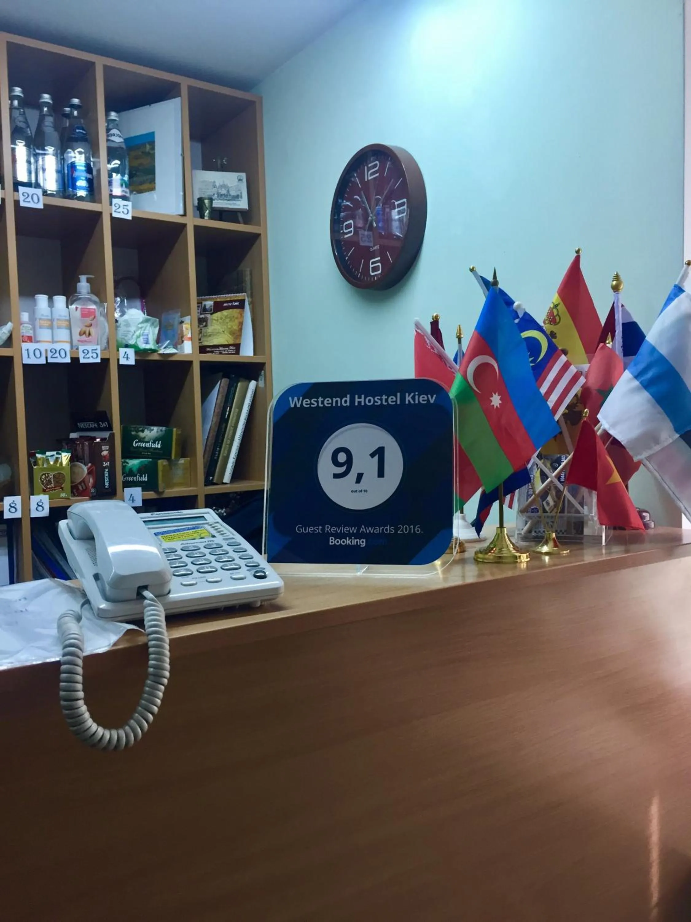 Lobby or reception in Westend hostel Kyiv