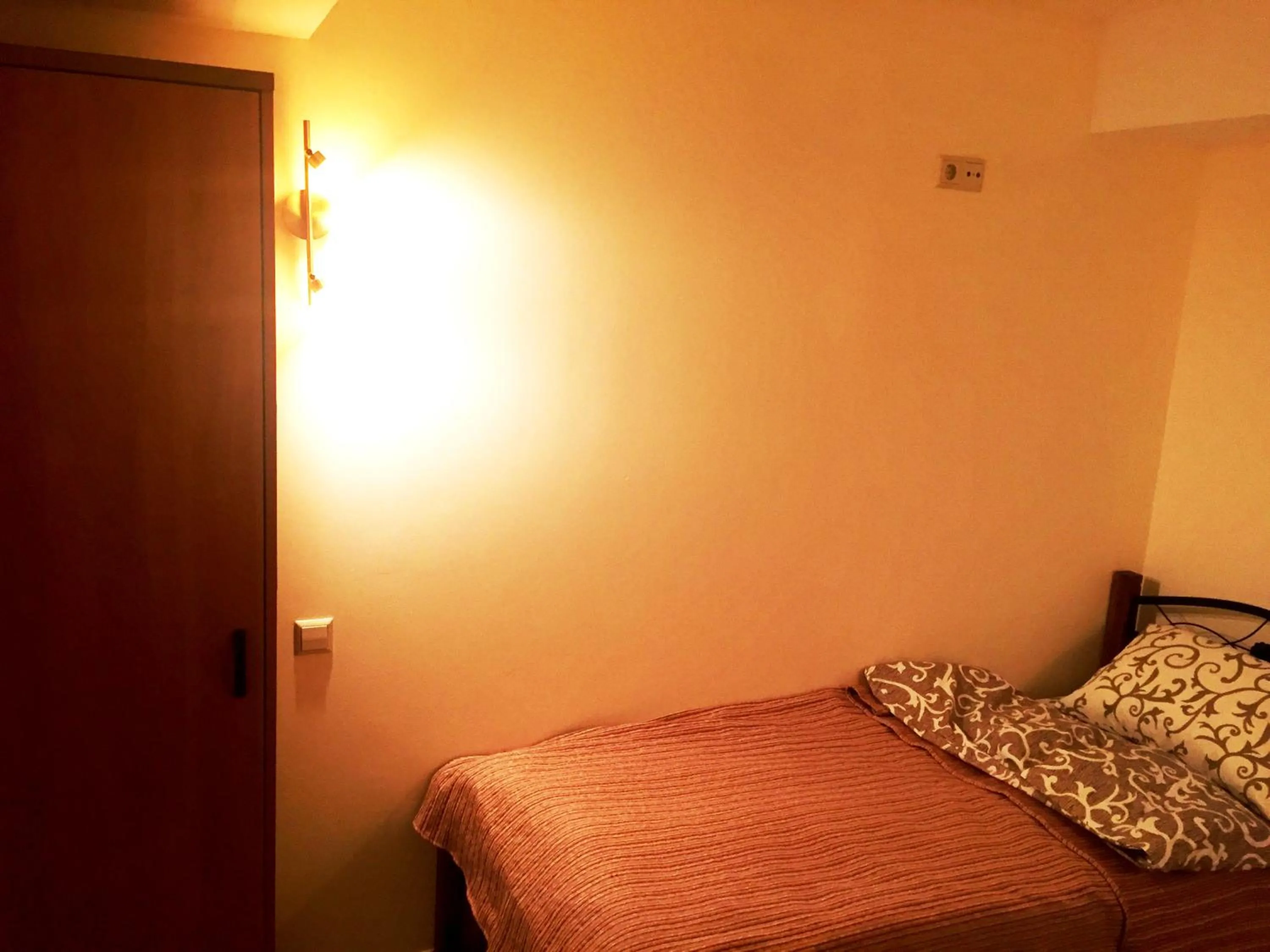 Decorative detail, Bed in Westend hostel Kyiv