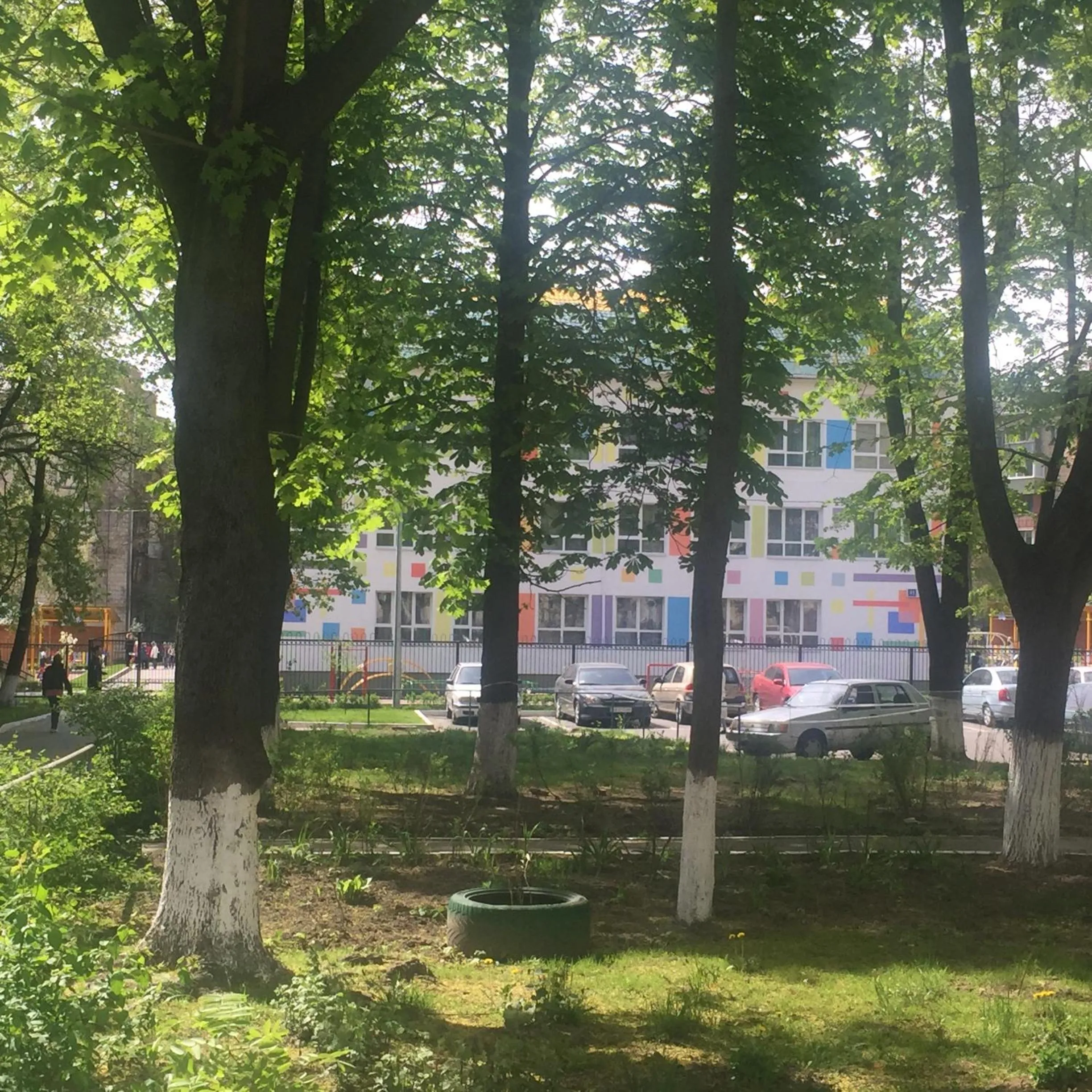 Children play ground in Westend hostel Kyiv