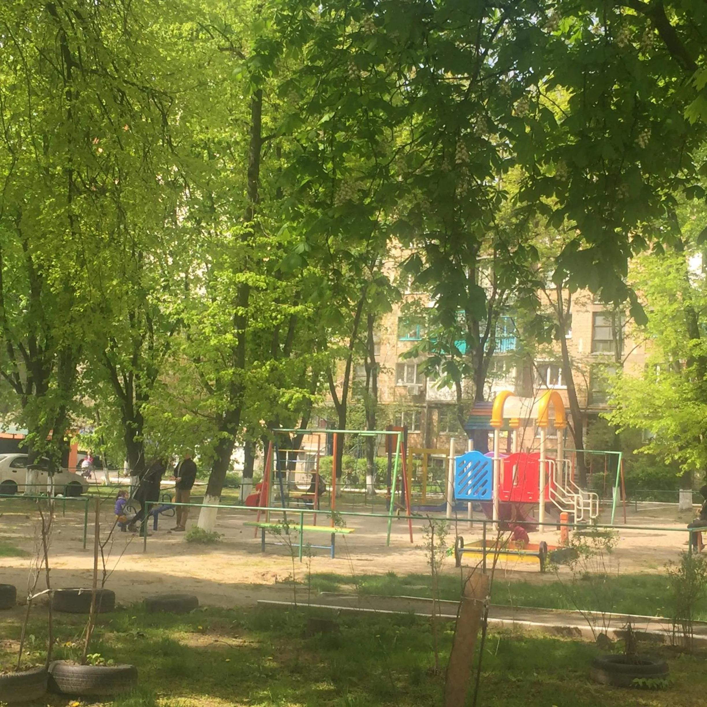 Children play ground in Westend hostel Kyiv