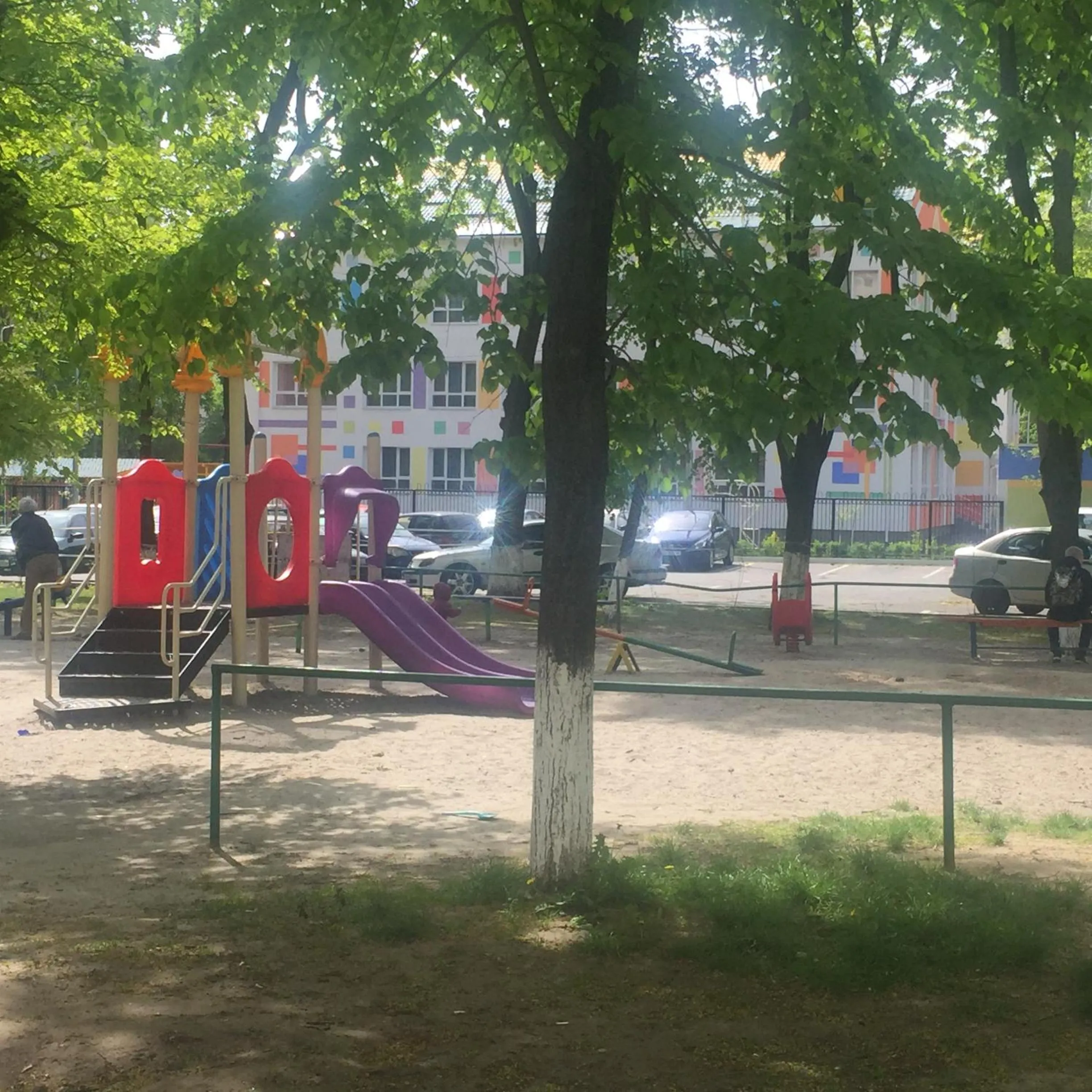 Children play ground in Westend hostel Kyiv