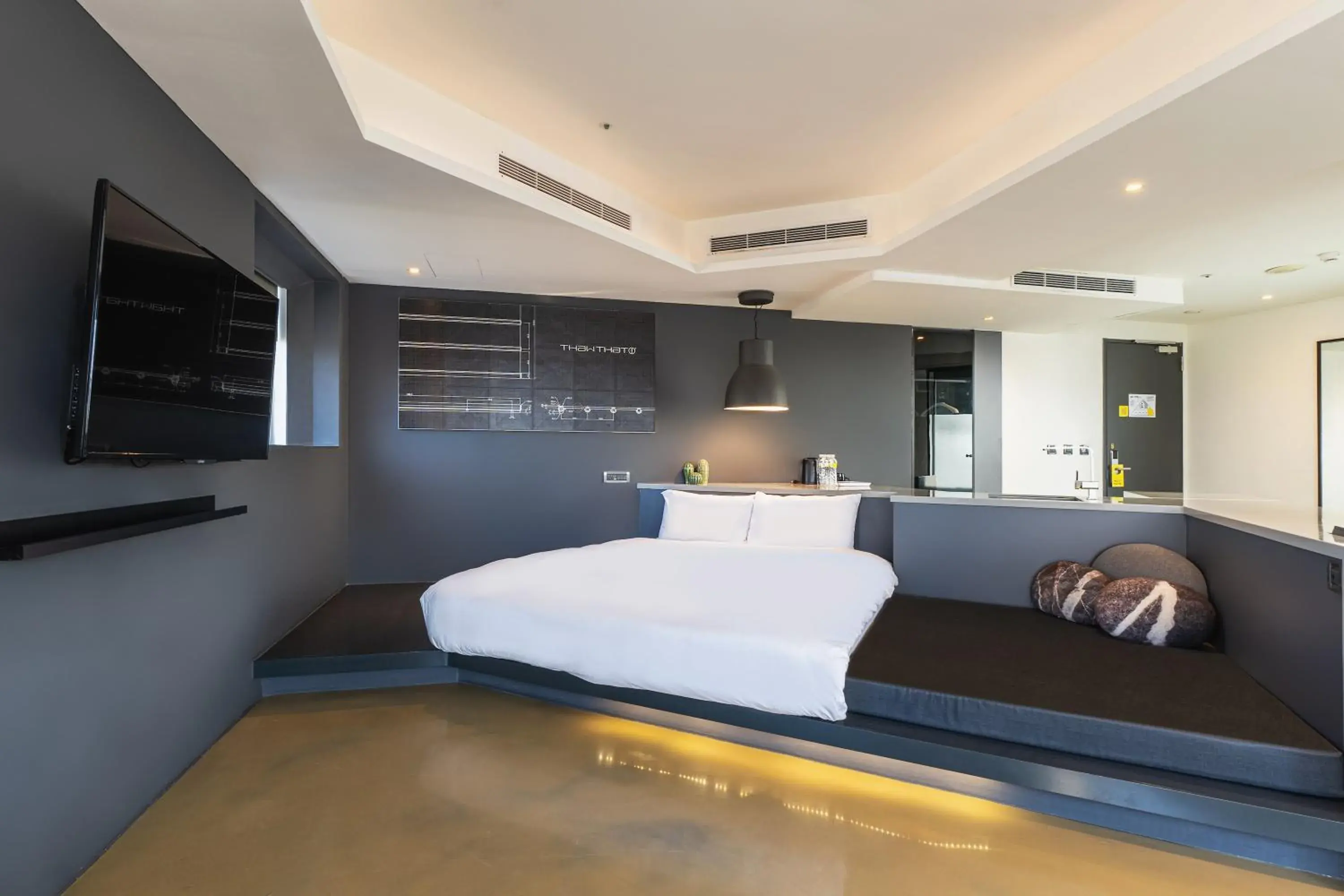 Bed in CHECK inn Taichung Liming Bed in CHECK inn Taichung Liming