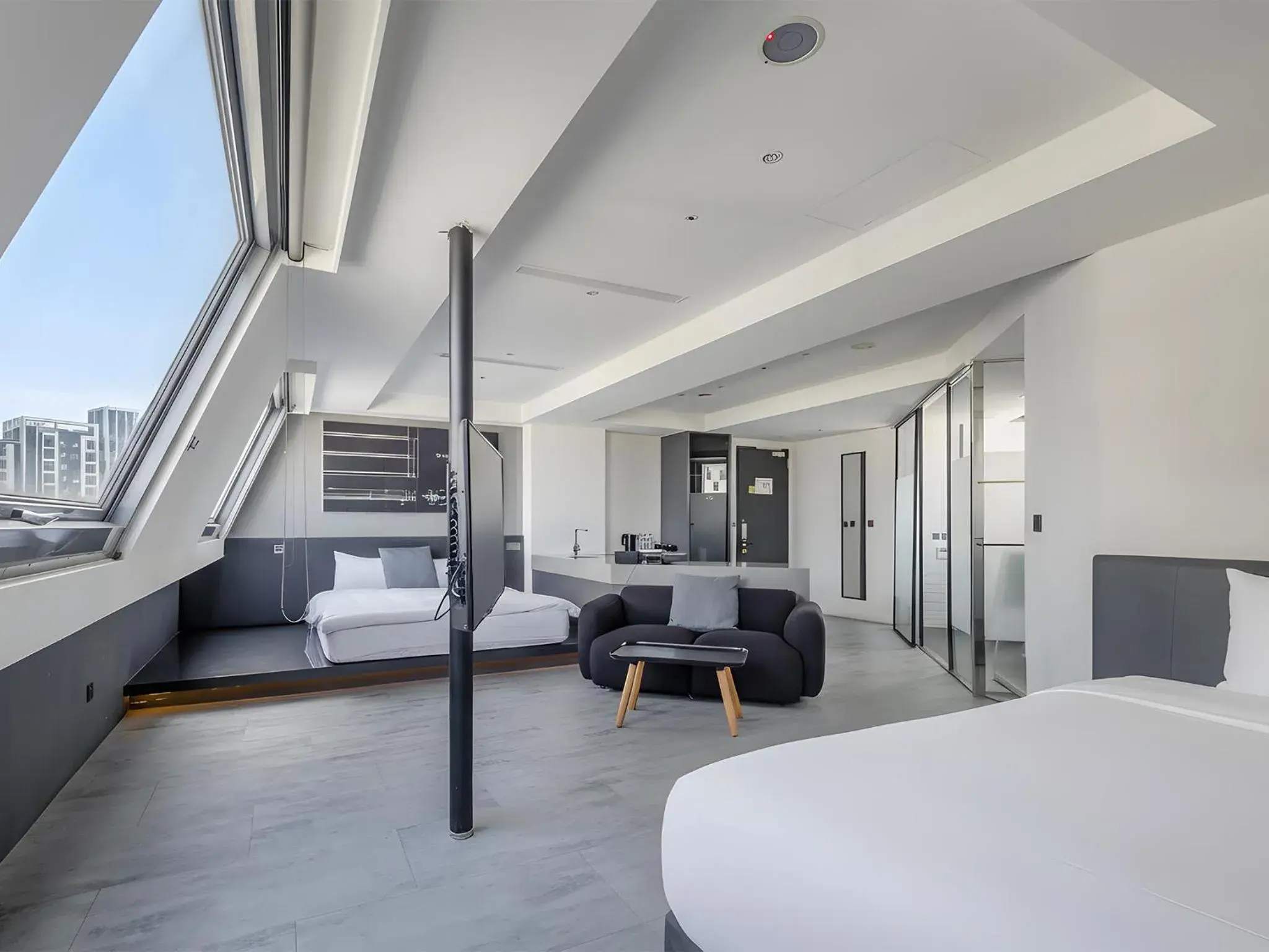 Bed in CHECK inn Taichung Liming Bed in CHECK inn Taichung Liming