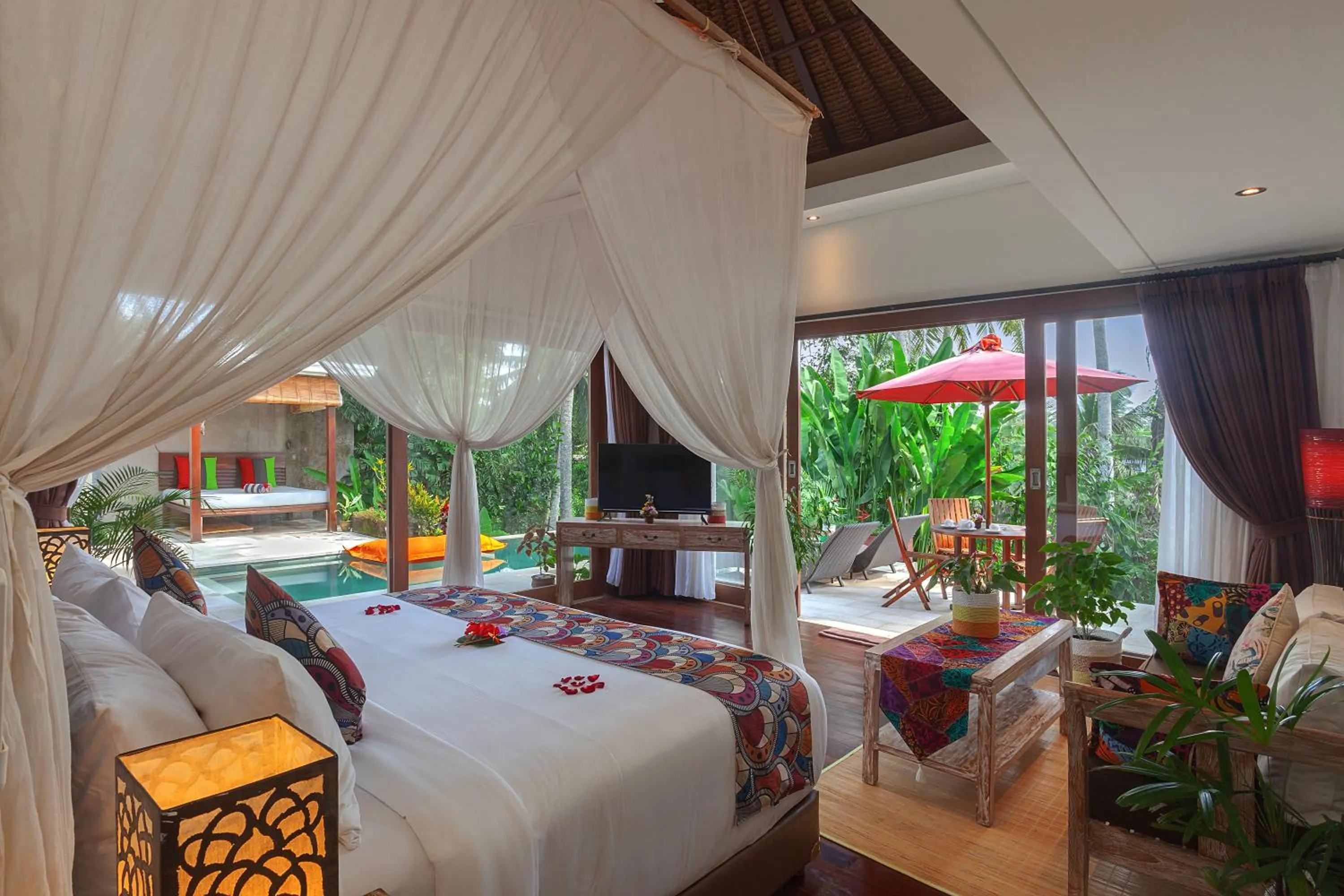 Garden, Bed in Anusara Luxury Villas
