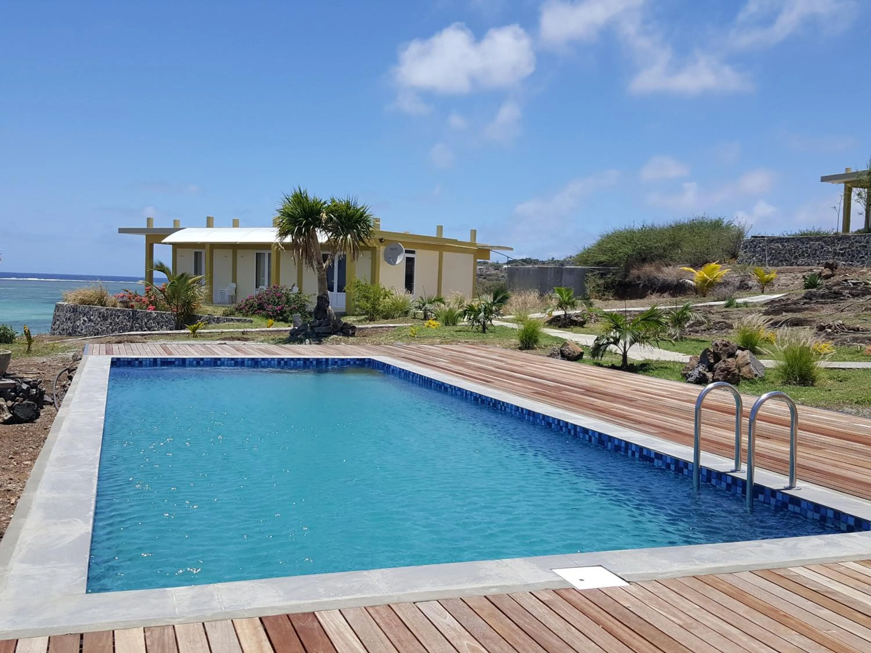Pool view in Villas Vetiver