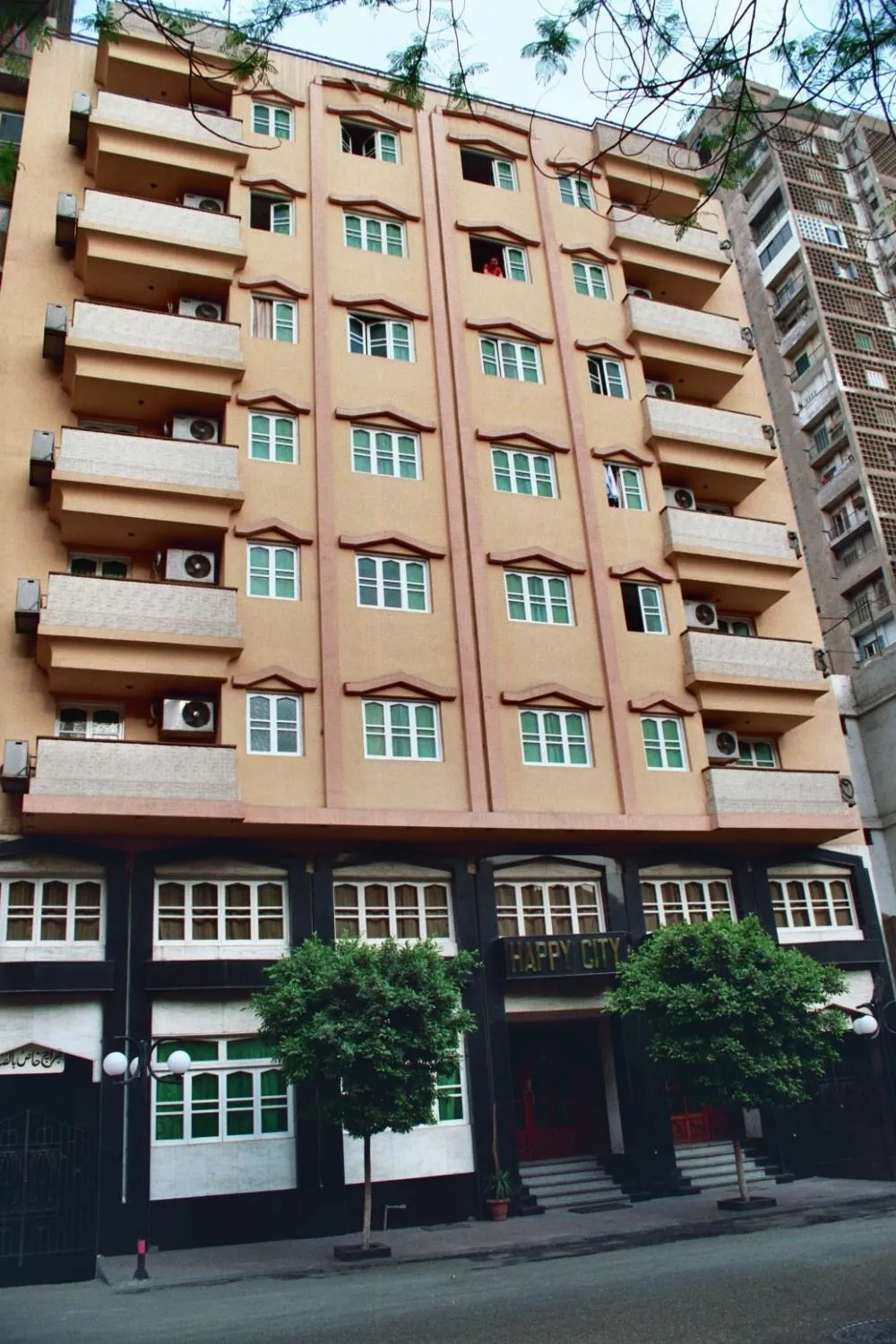 Property building in Happy City Hotel