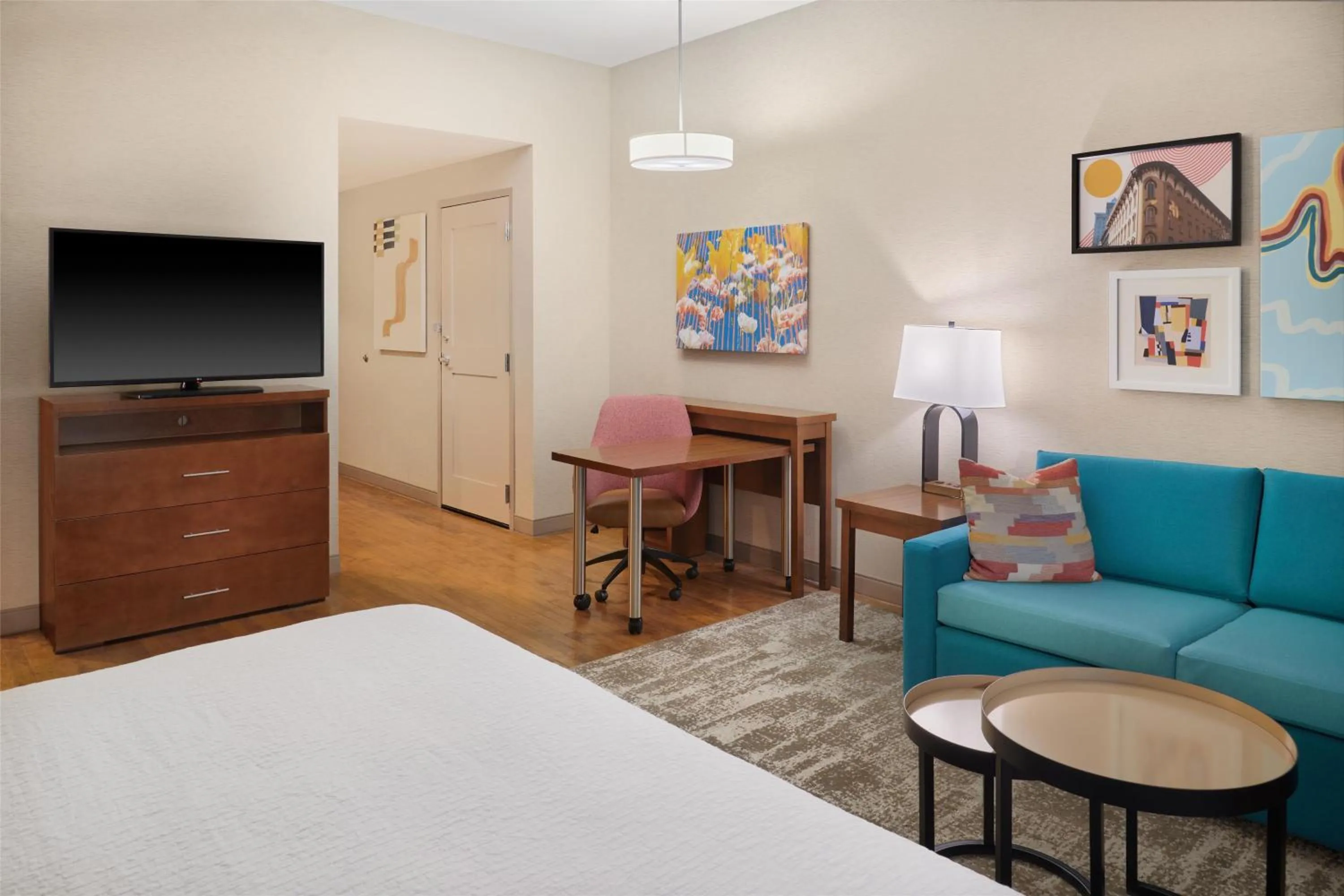 Bedroom, Bed in Homewood Suites by Hilton Grand Rapids Downtown