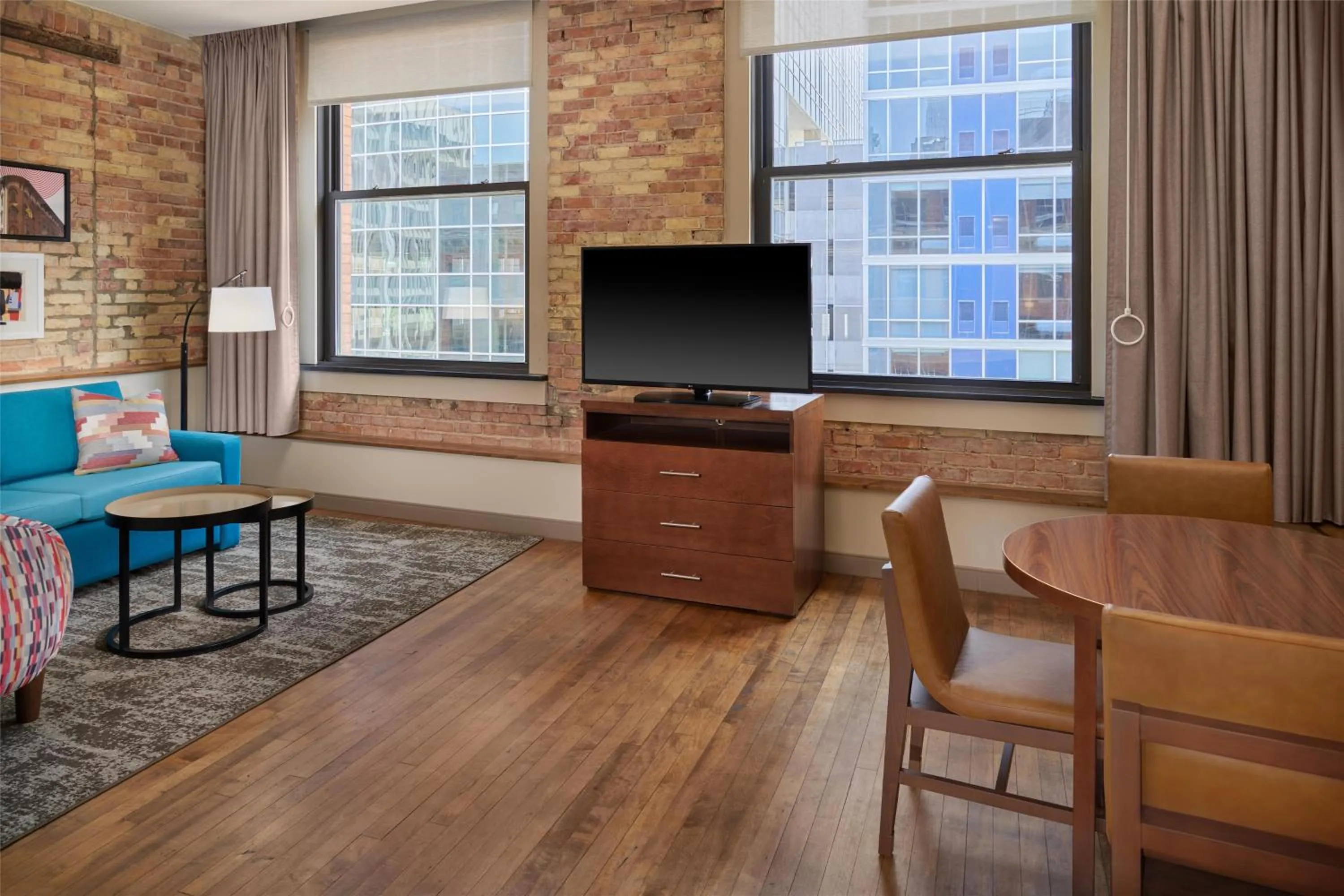 Living room in Homewood Suites by Hilton Grand Rapids Downtown