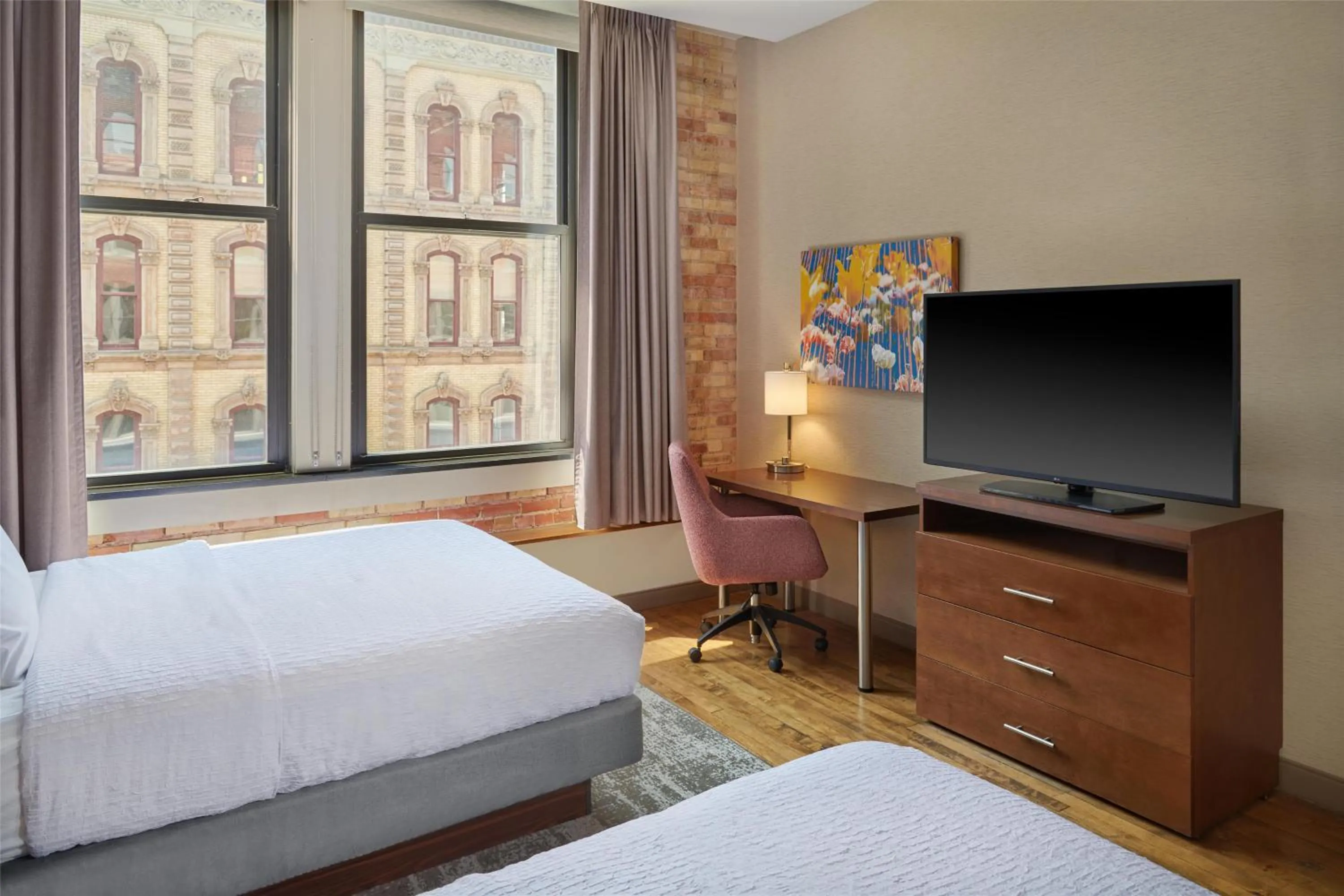 Bedroom, Bed in Homewood Suites by Hilton Grand Rapids Downtown