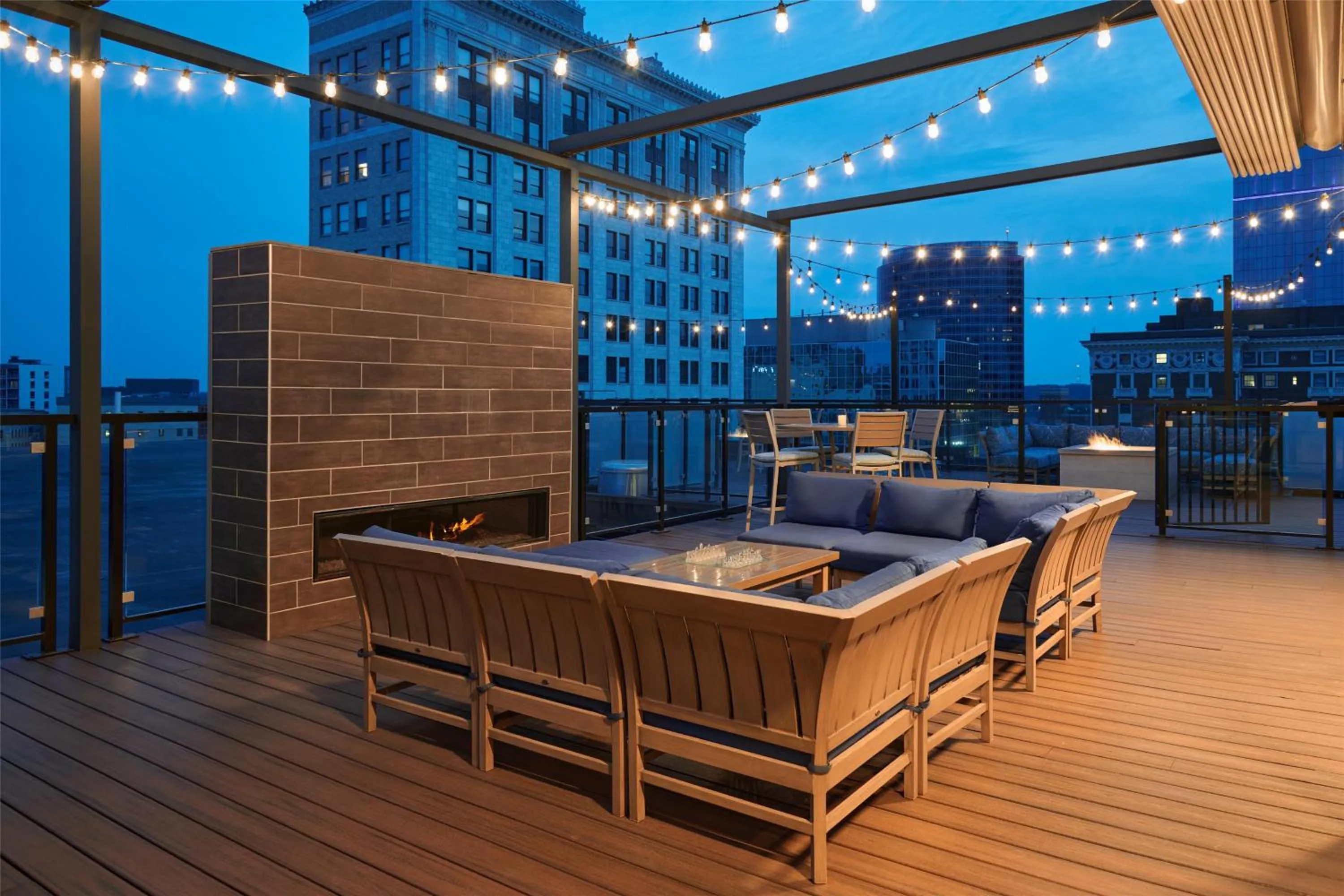 Patio in Homewood Suites by Hilton Grand Rapids Downtown