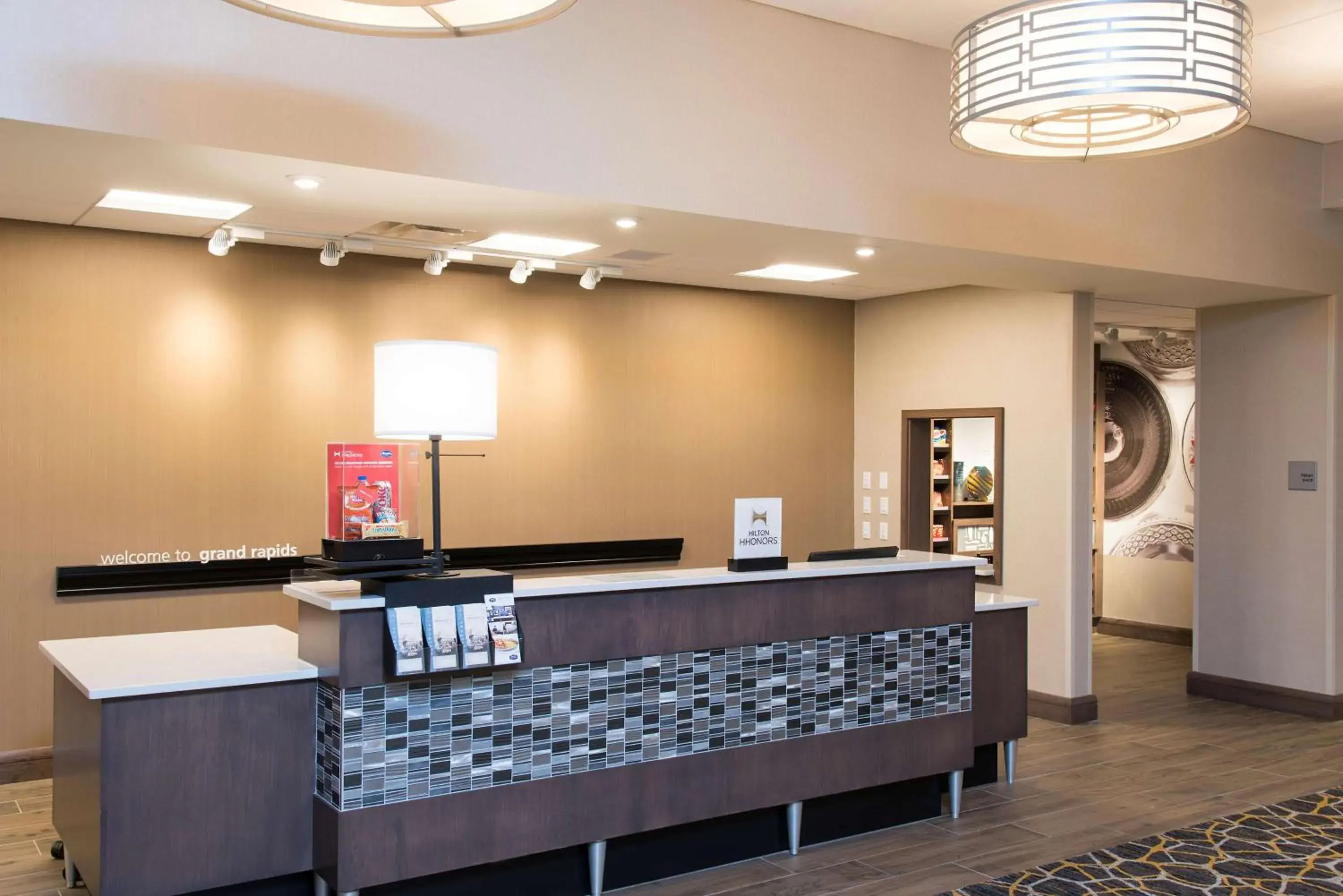 Lobby or reception in Hampton Inn & Suites Grand Rapids Downtown Lobby or reception in Hampton Inn & Suites Grand Rapids Downtown