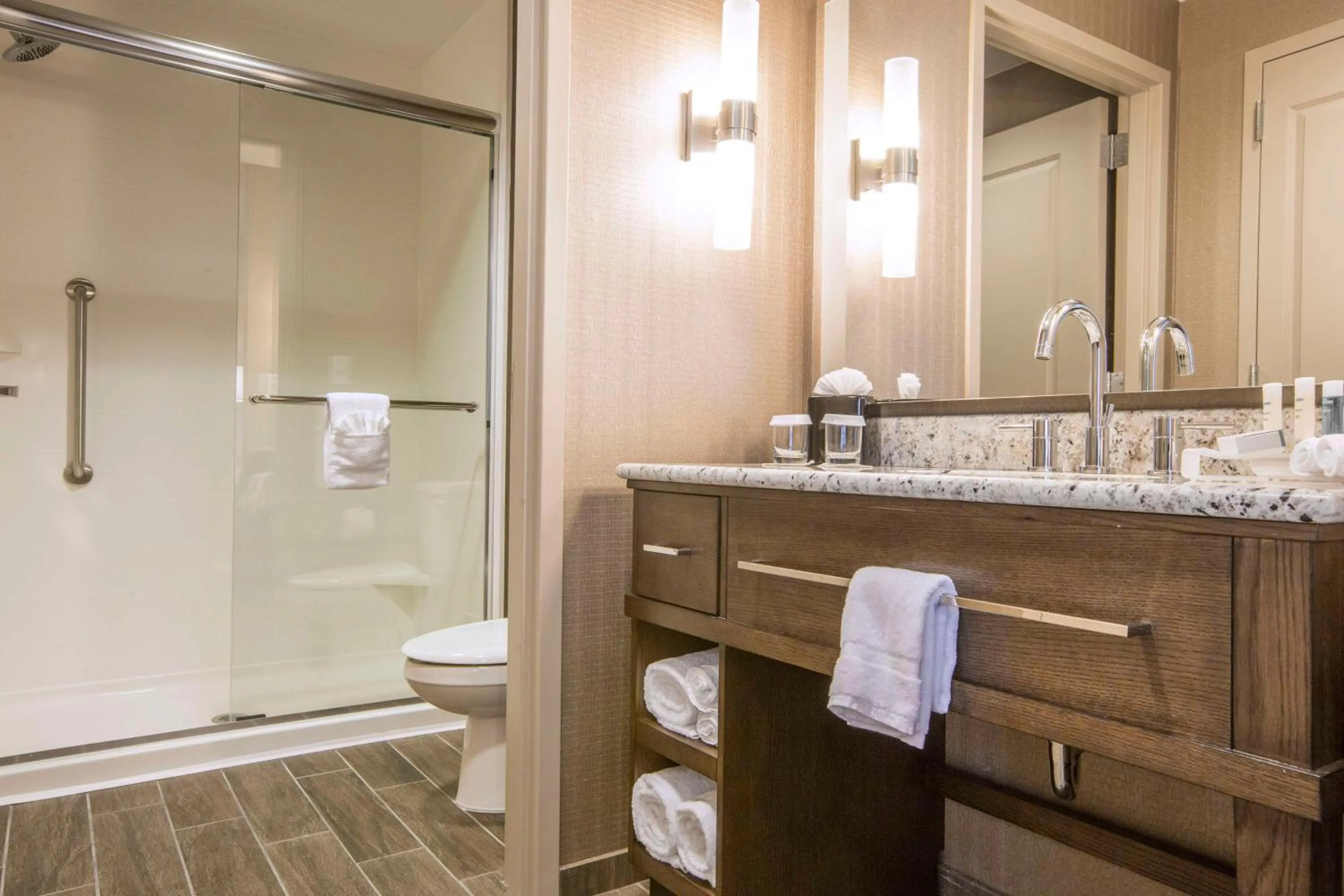 Bathroom in Homewood Suites by Hilton Houston Downtown