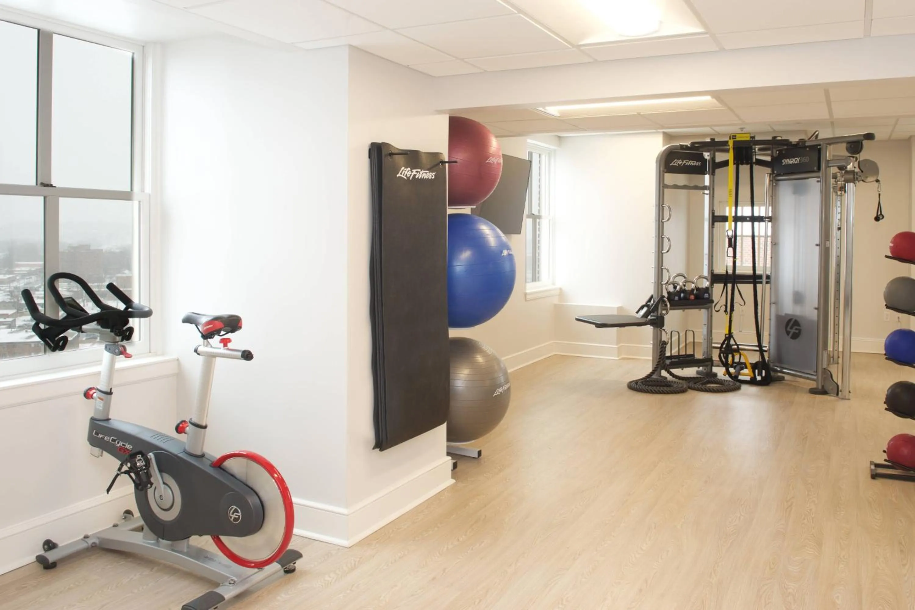 Fitness centre/facilities in Marriott Syracuse Downtown