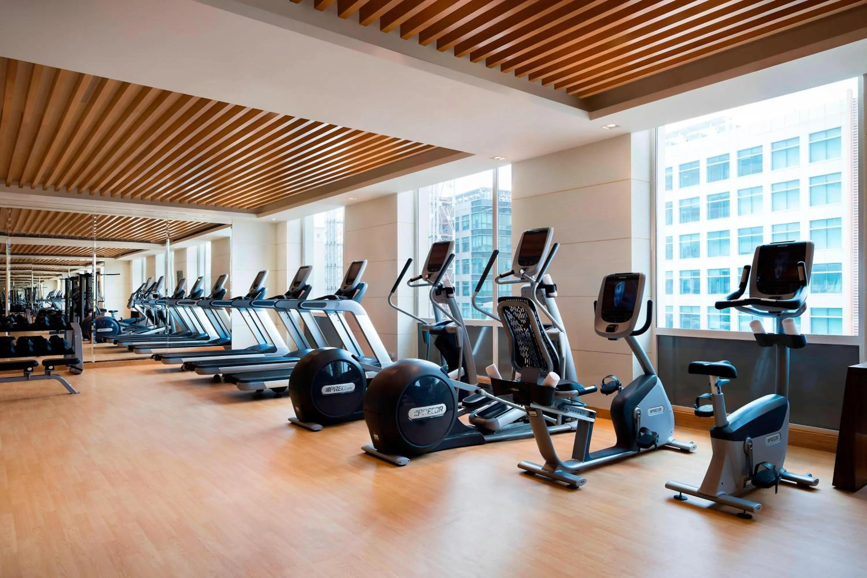 Fitness centre/facilities in Courtyard by Marriott Bengaluru Outer Ring Road