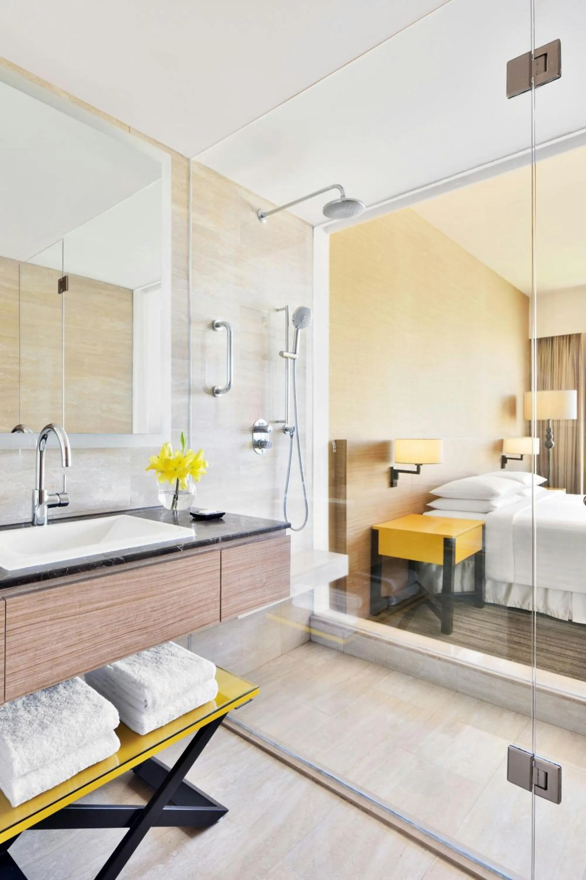 Bathroom, Bed in Courtyard by Marriott Bengaluru Outer Ring Road