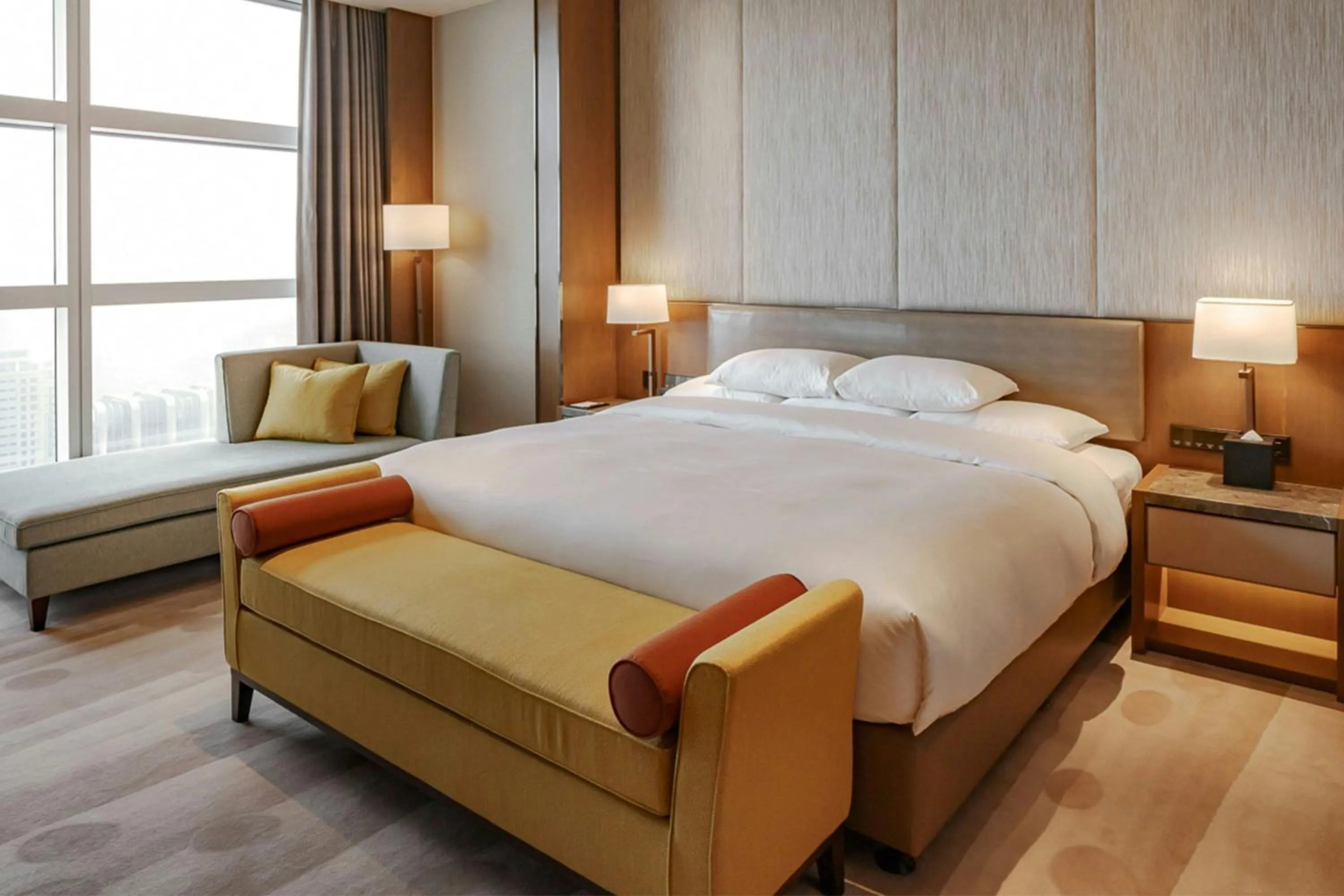Bedroom, Bed in Courtyard by Marriott Taipei