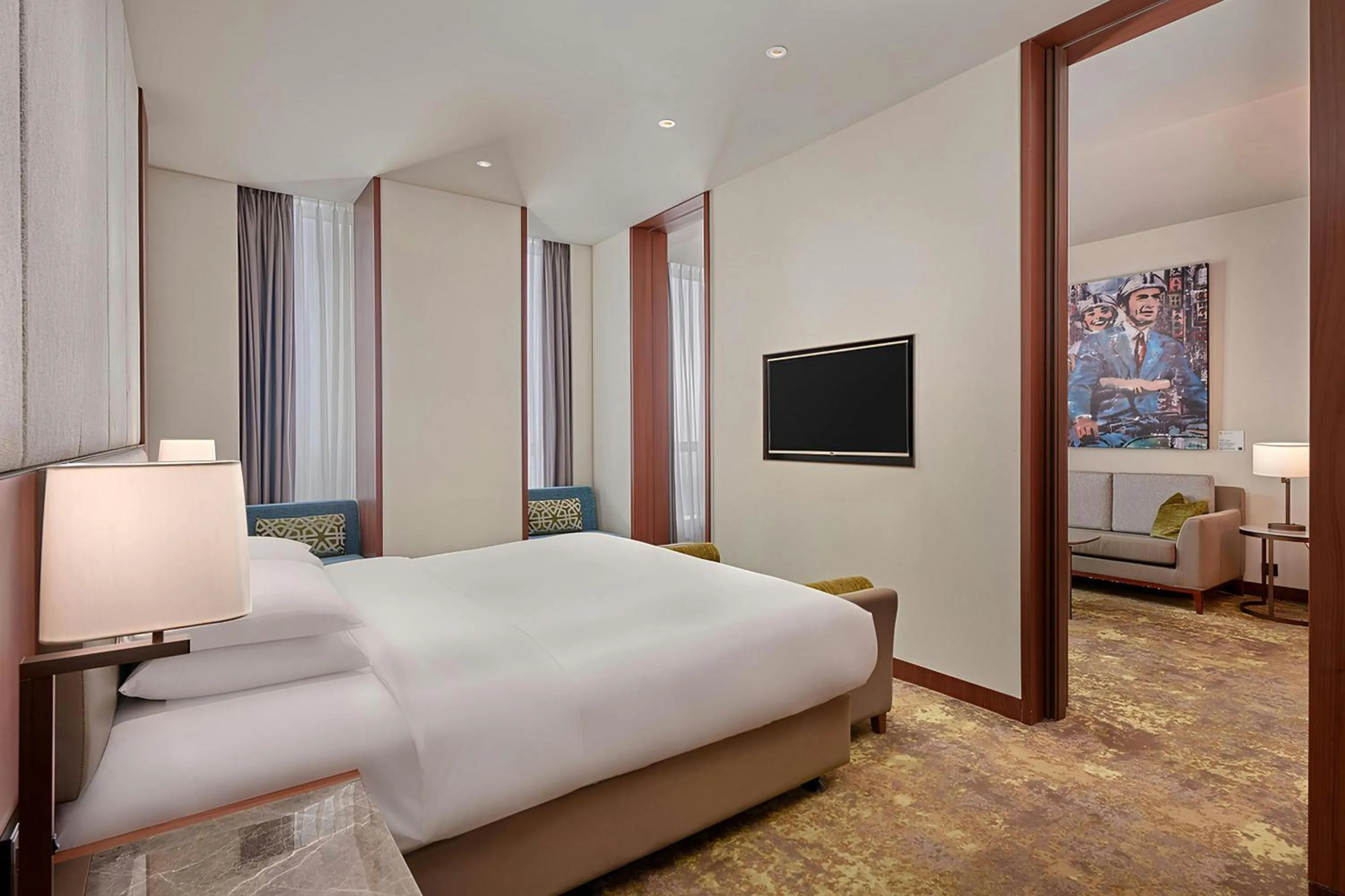 Photo of the whole room, Bed in Courtyard by Marriott Taipei