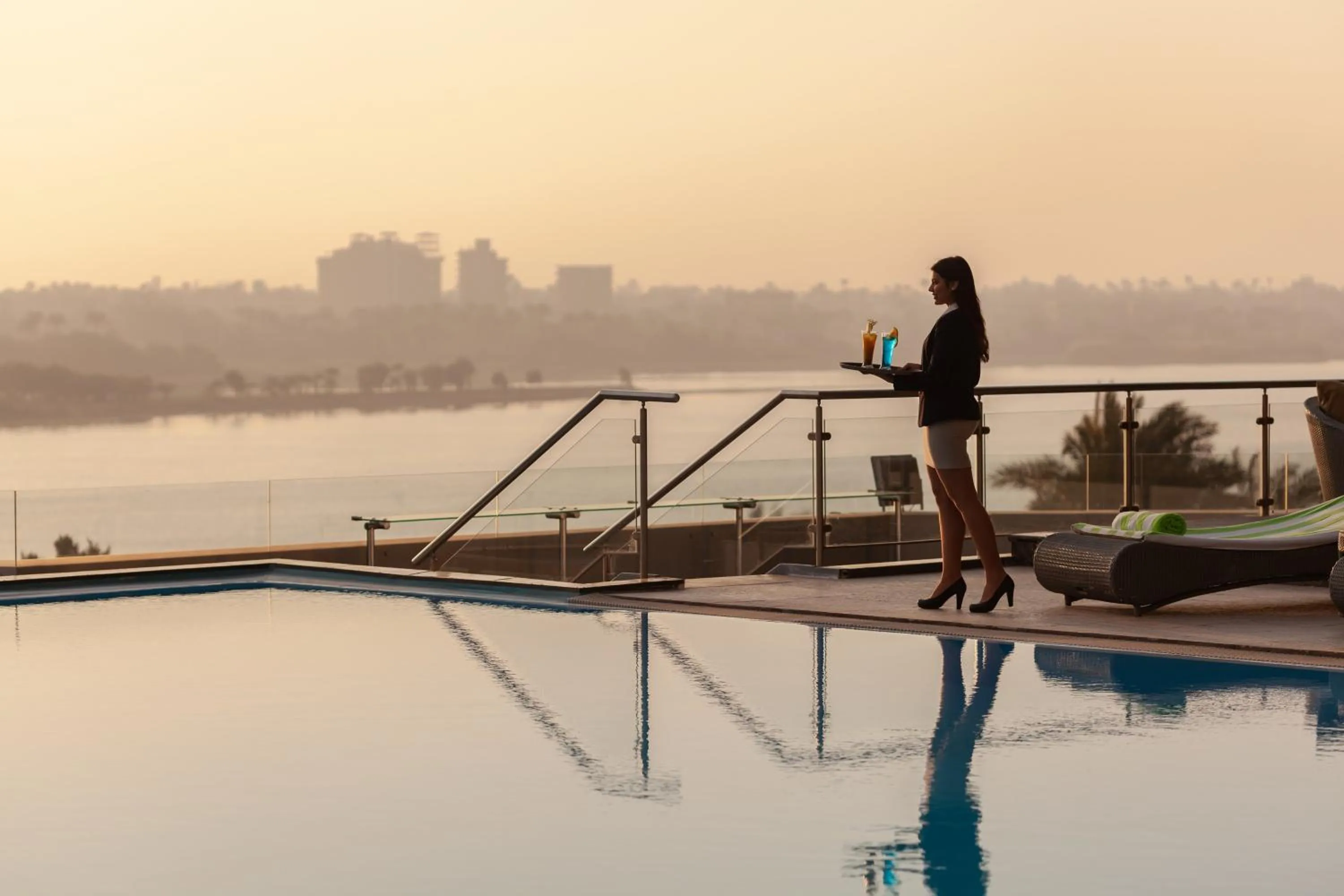 Swimming pool in Holiday Inn Cairo Maadi by IHG