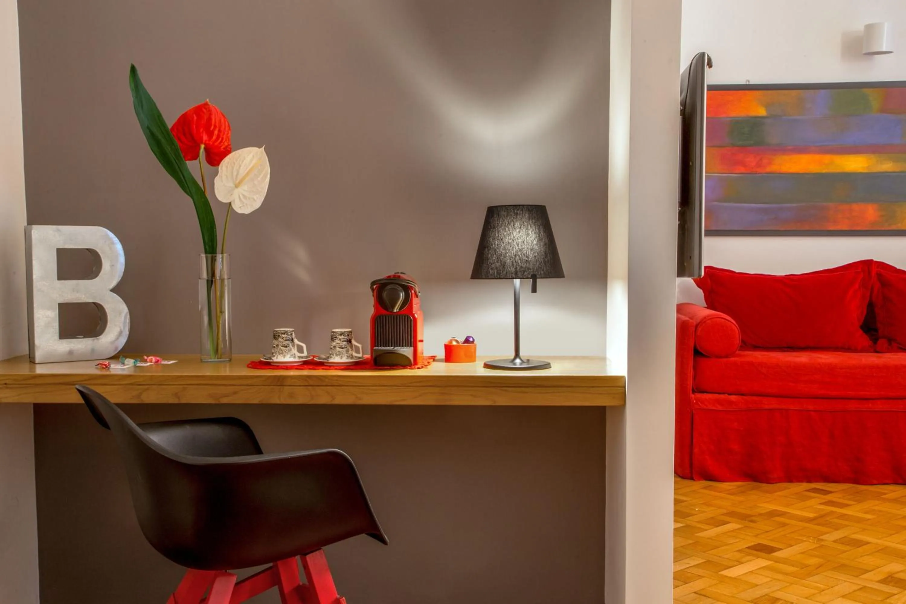 Decorative detail in Belli36rooms near Spanish step and Vatican City