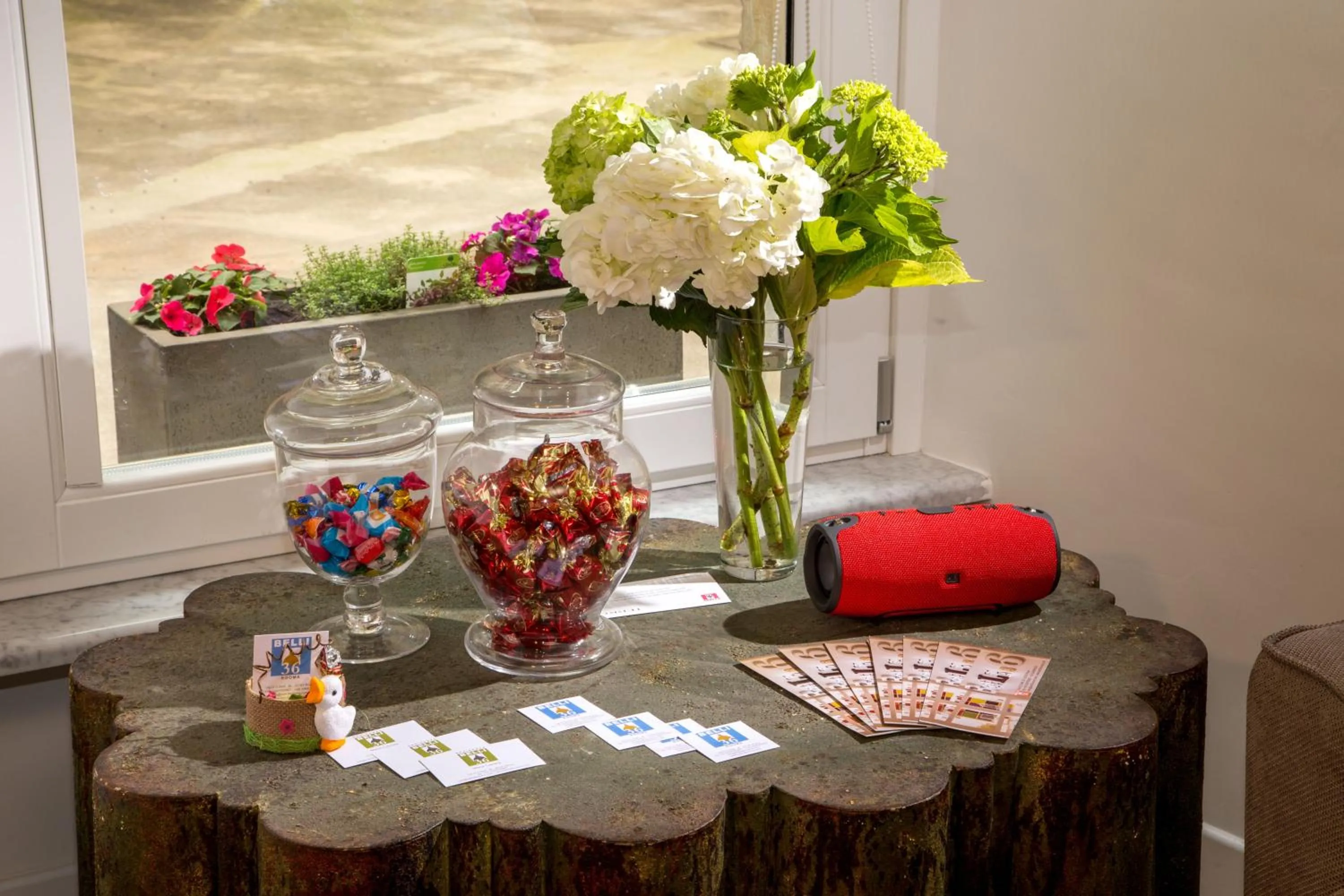 Decorative detail in Belli36rooms near Spanish step and Vatican City