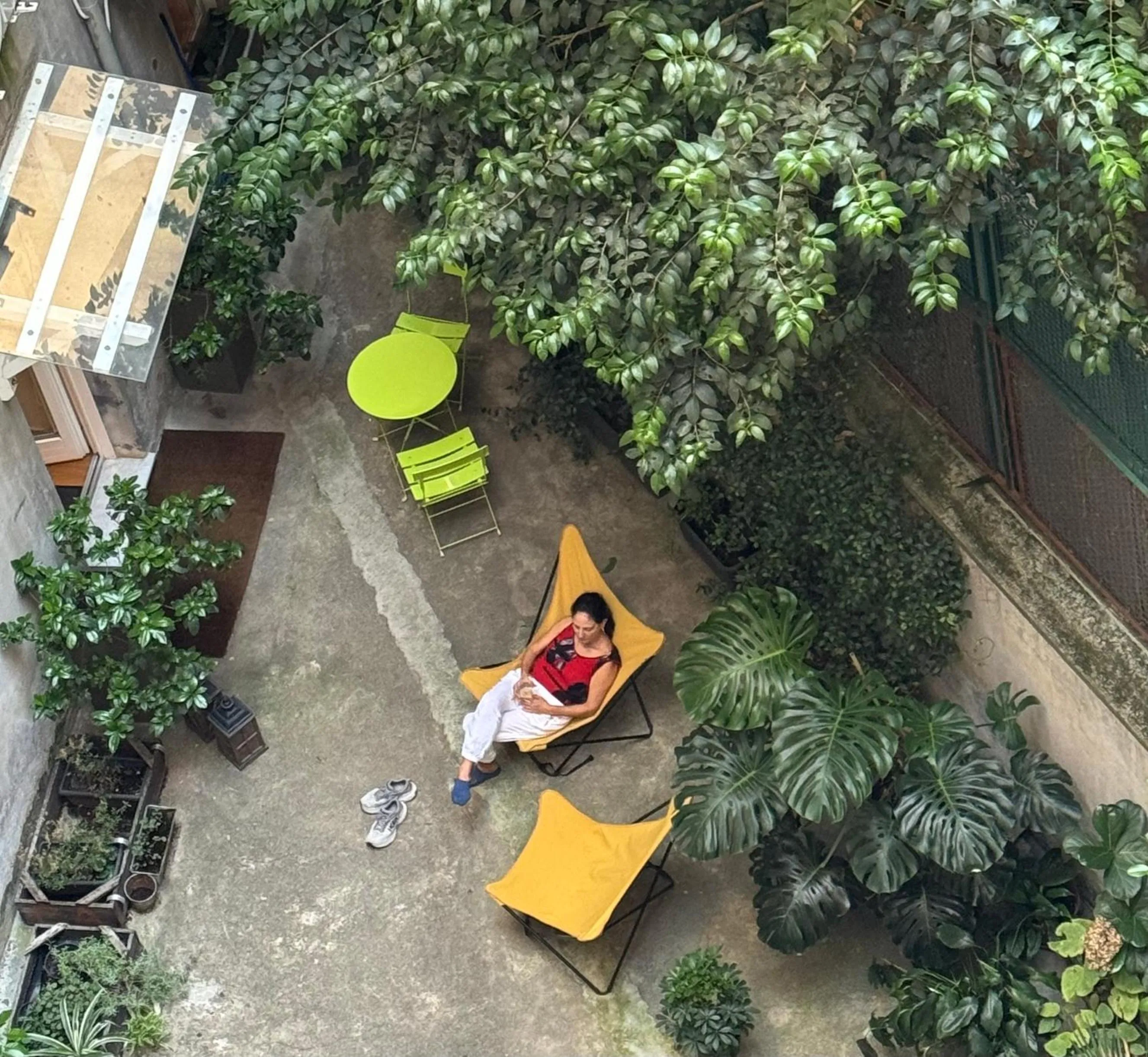 Inner courtyard view in Belli36rooms near Spanish step and Vatican City