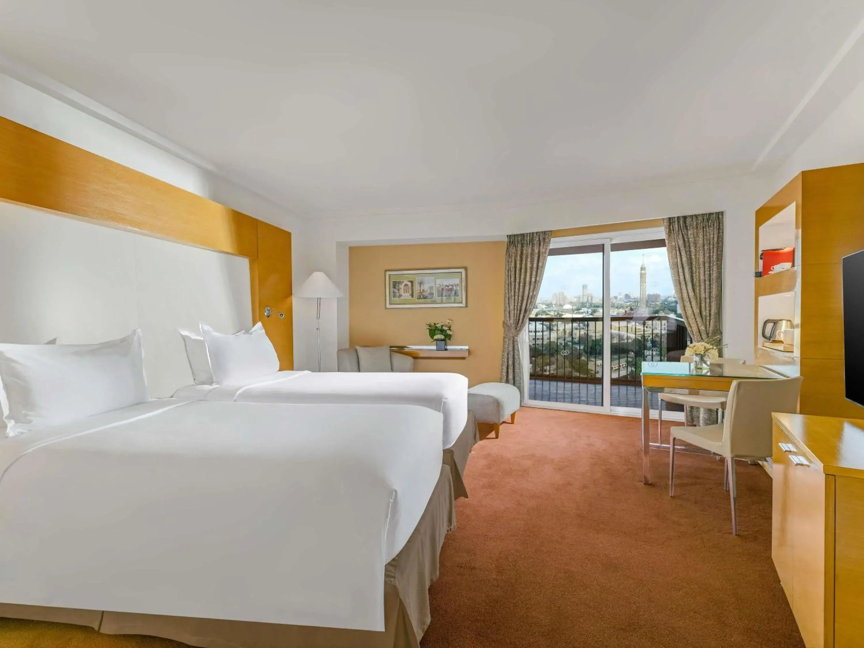 Bedroom, Bed in Sofitel Cairo Nile El Gezirah Bedroom, Bed in Sofitel Cairo Nile El Gezirah