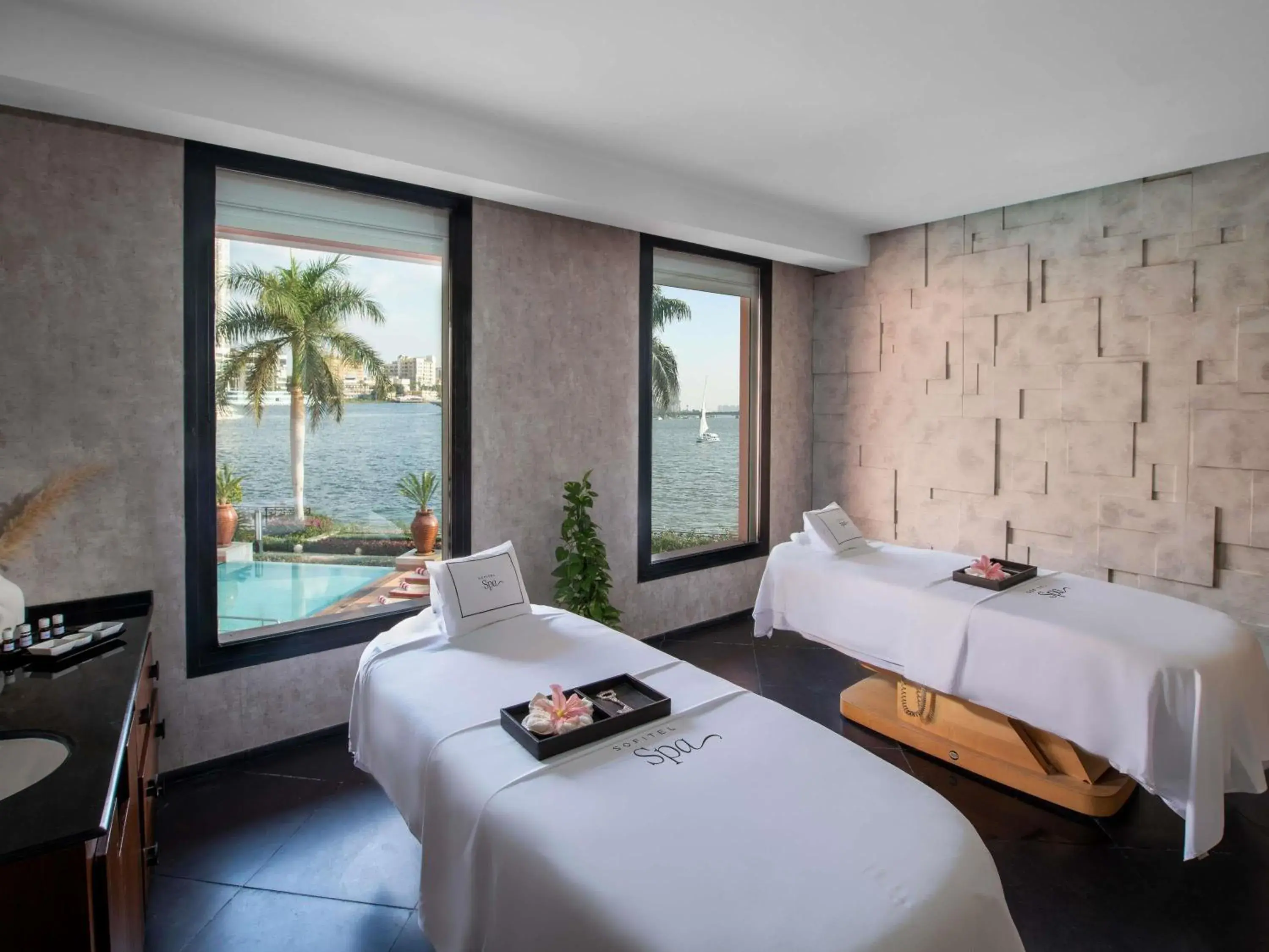 Spa and wellness centre/facilities, Bed in Sofitel Cairo Nile El Gezirah Spa and wellness centre/facilities, Bed in Sofitel Cairo Nile El Gezirah