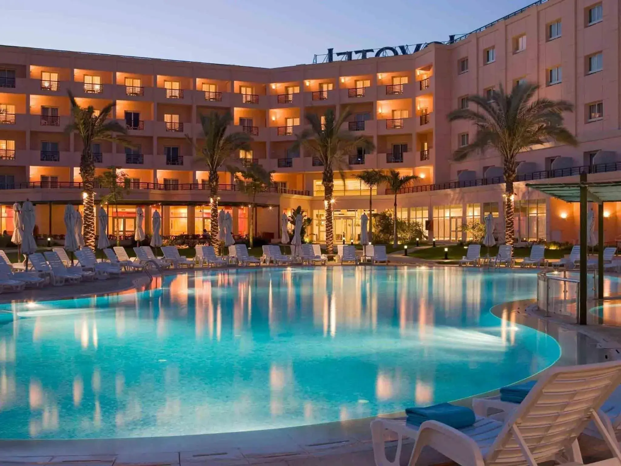 Pool view in Novotel Cairo 6th Of October Pool view in Novotel Cairo 6th Of October