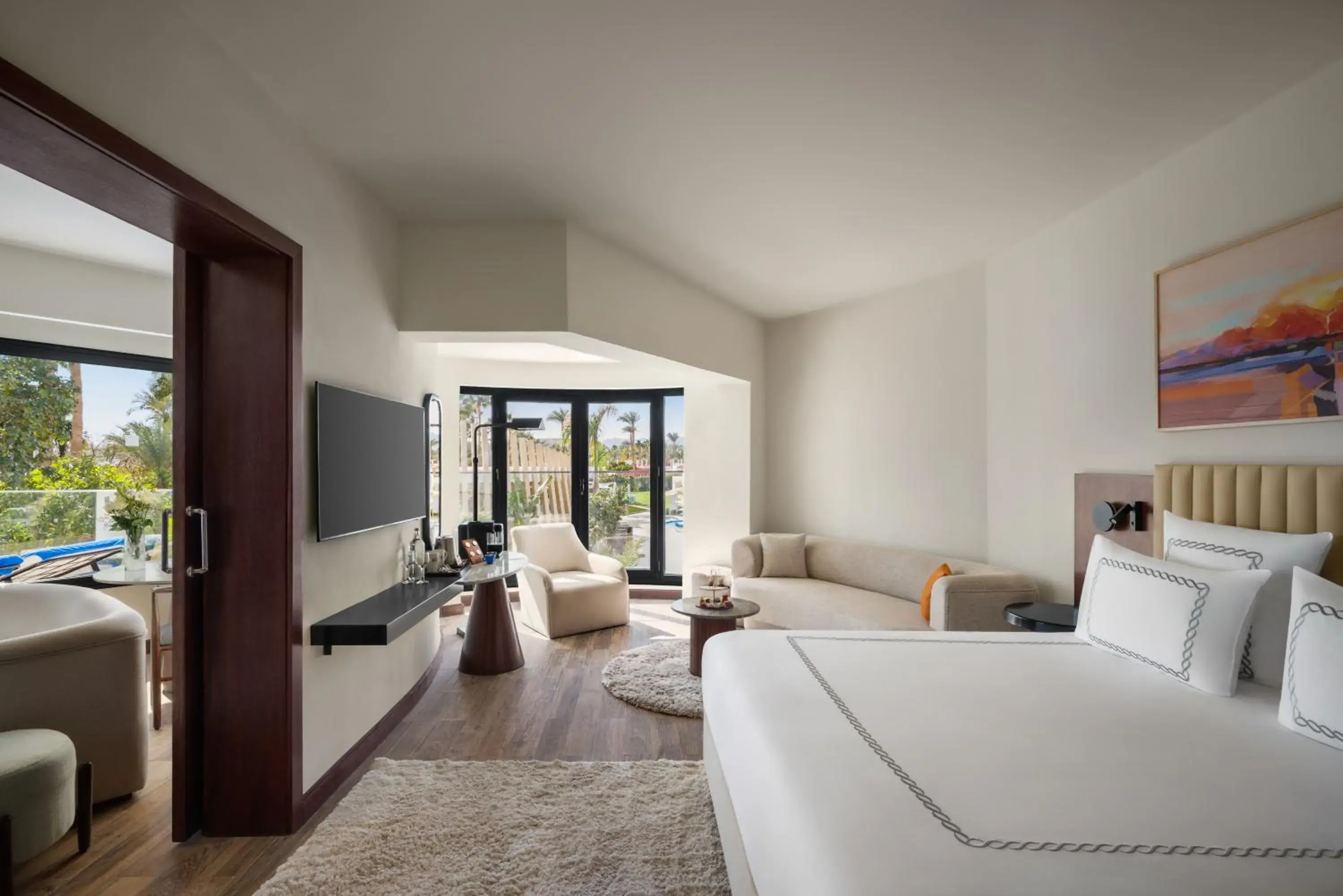 Bed in Hotel Novotel Sharm El-Sheikh Bed in Hotel Novotel Sharm El-Sheikh