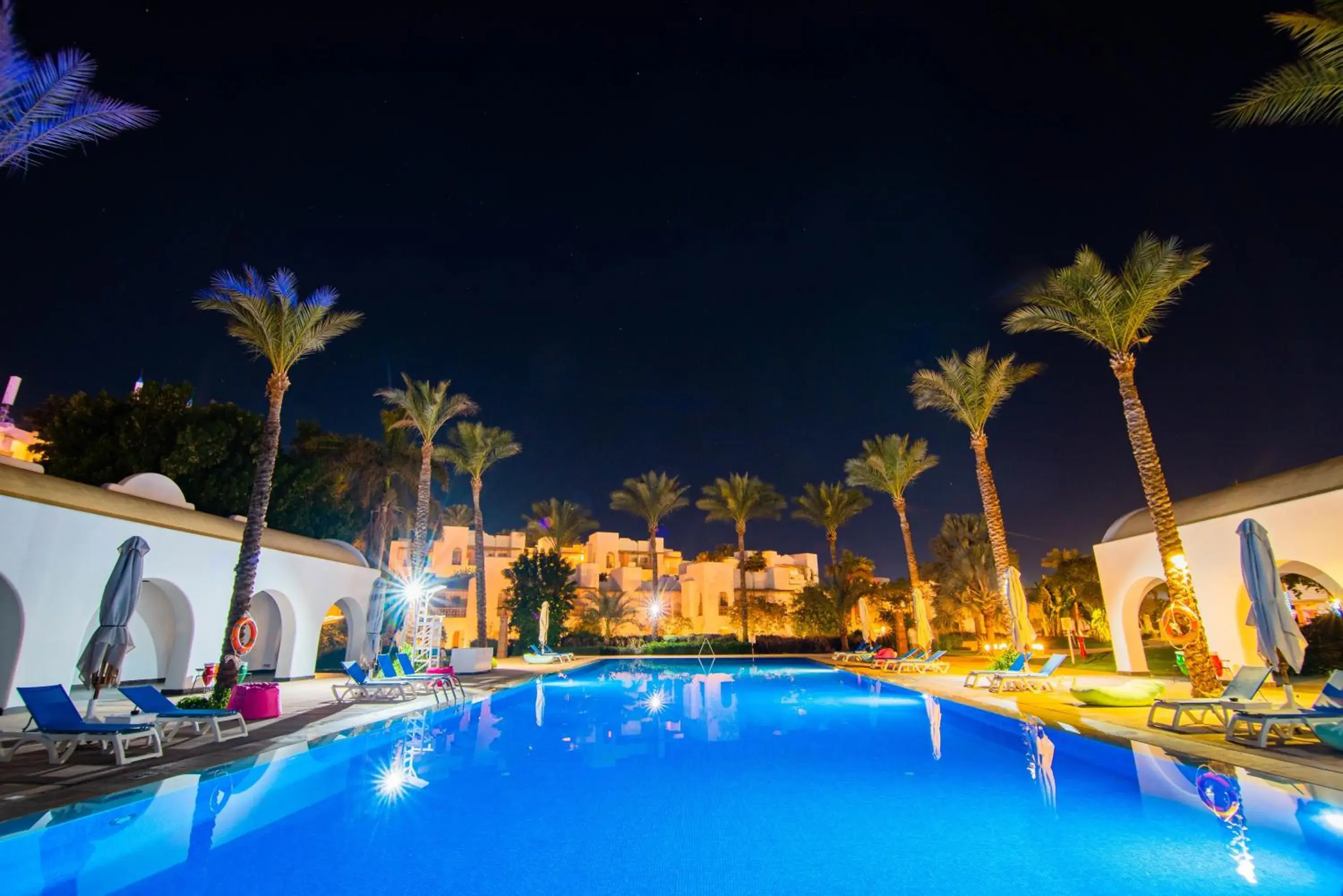 Night, Swimming Pool in Hotel Novotel Sharm El-Sheikh
