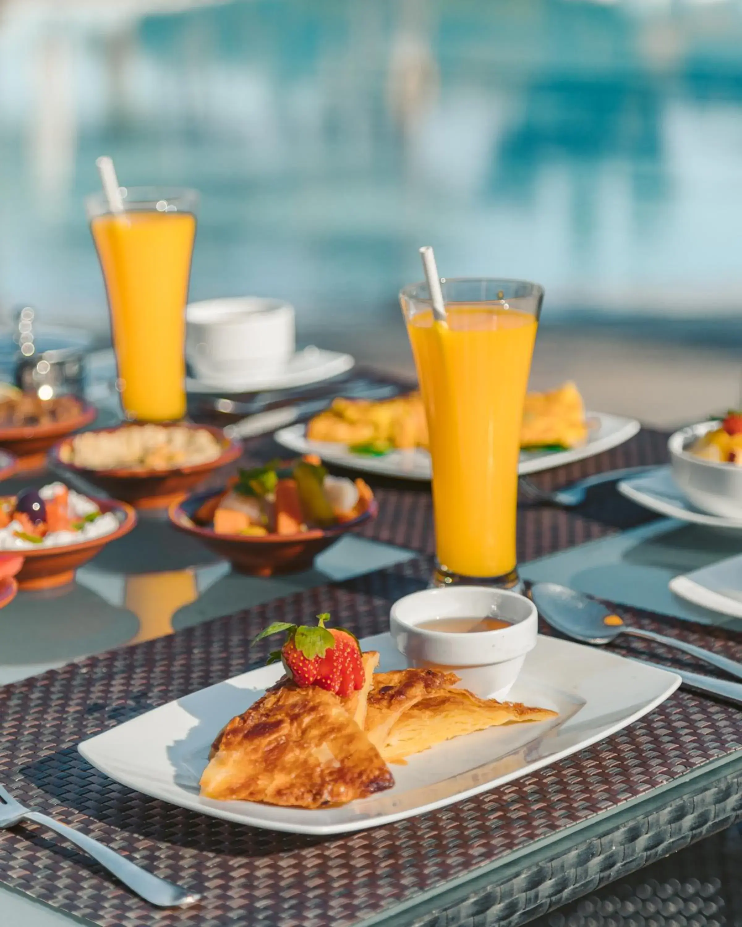 Buffet breakfast in Hotel Novotel Sharm El-Sheikh